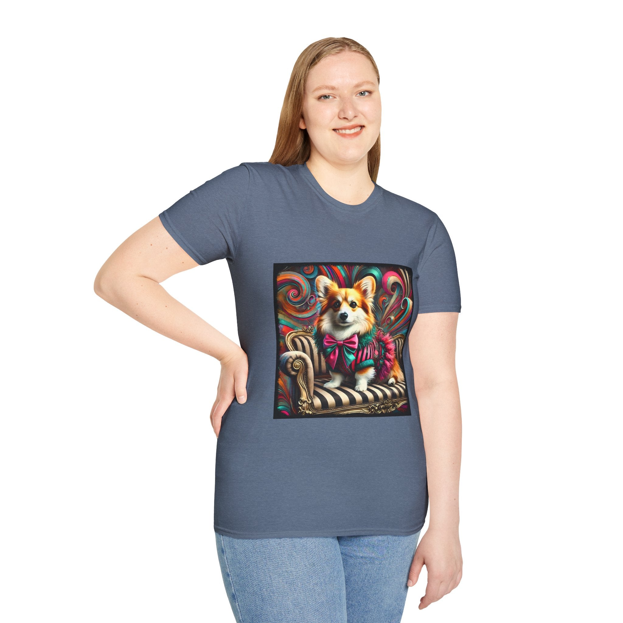 Pembroke Welsh Corgi Chic Rocker | Unisex Dog T-Shirt