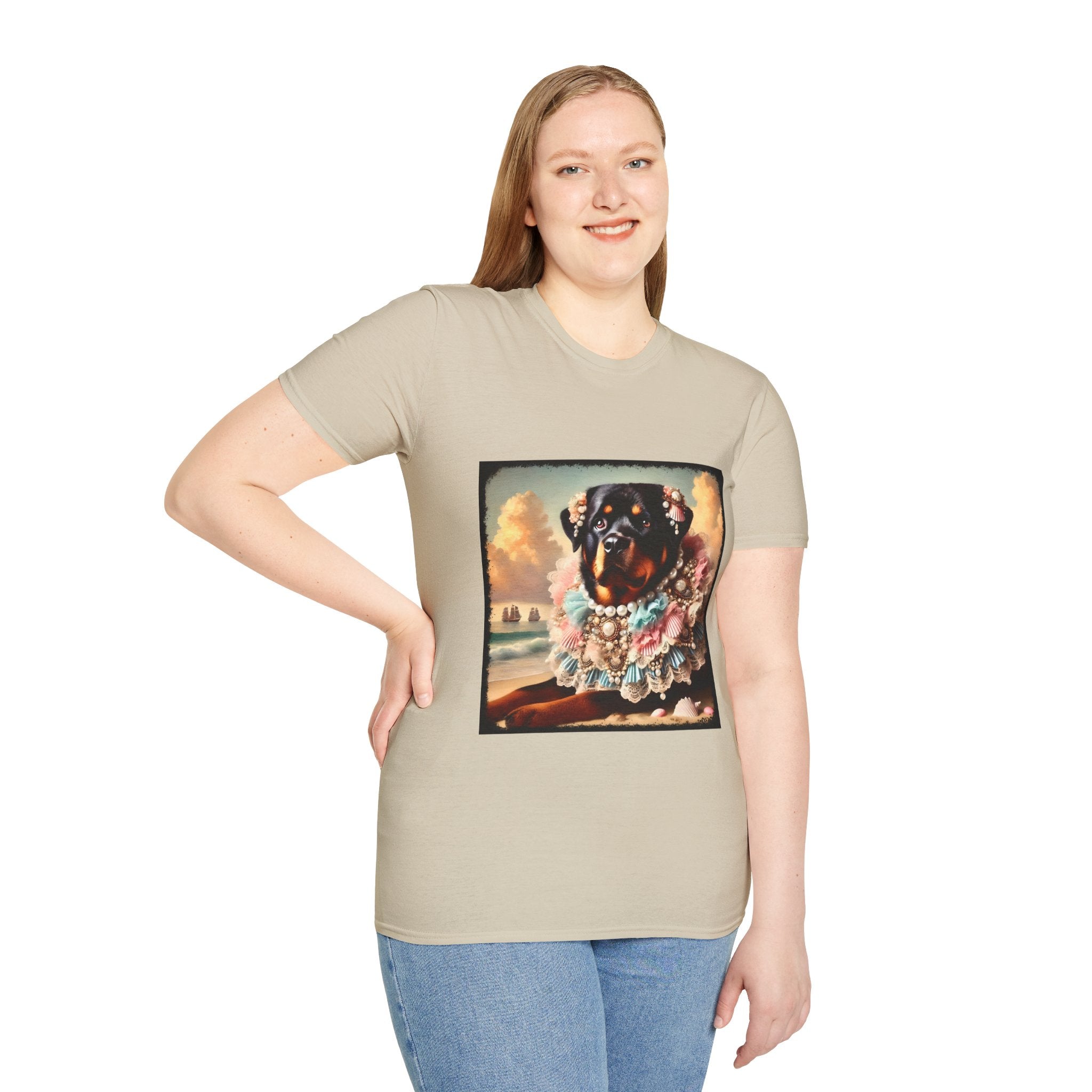 Rottweiler Beach Beauty | Unisex Dog T-Shirt