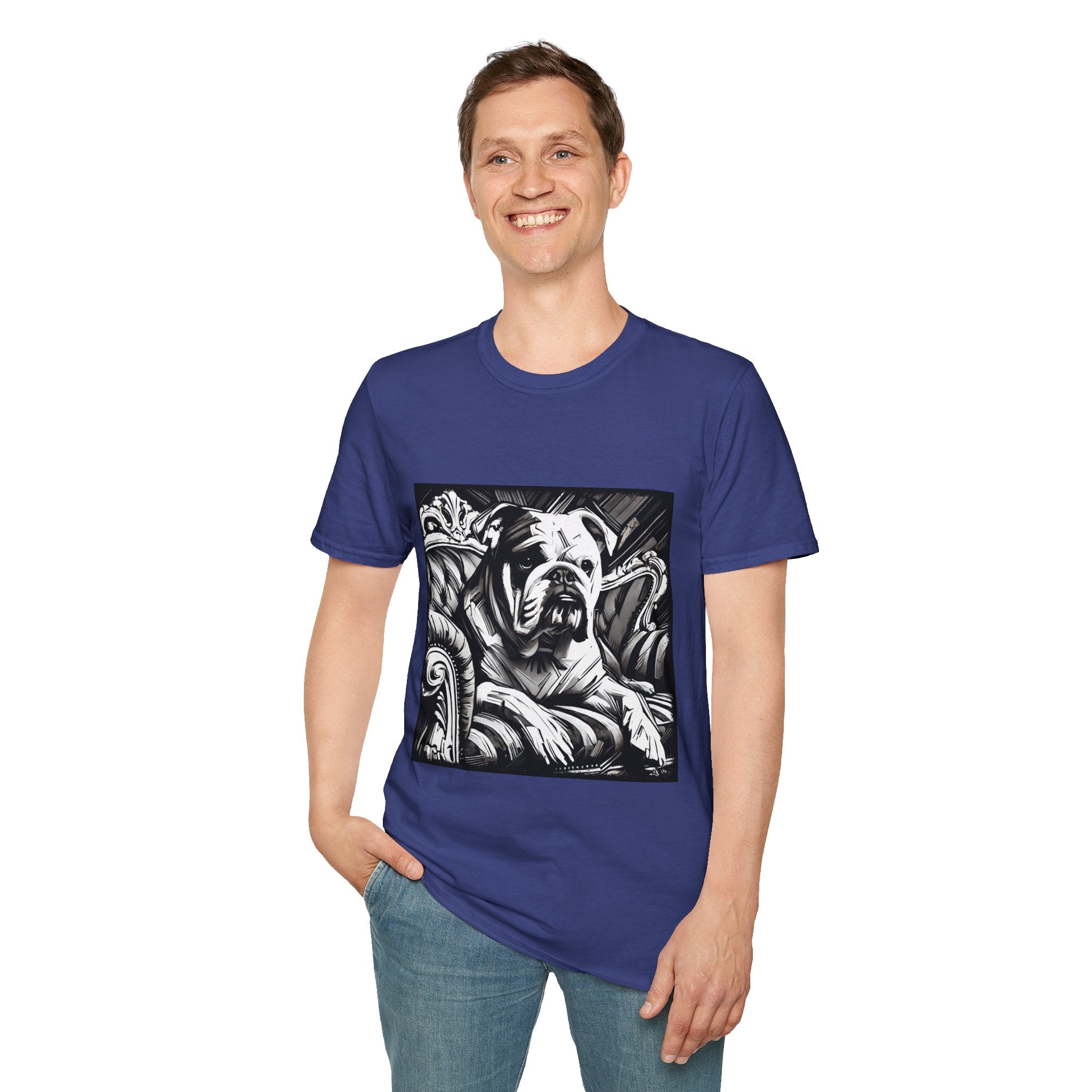 Bulldog B&W Bold | Unisex Dog T-Shirt
