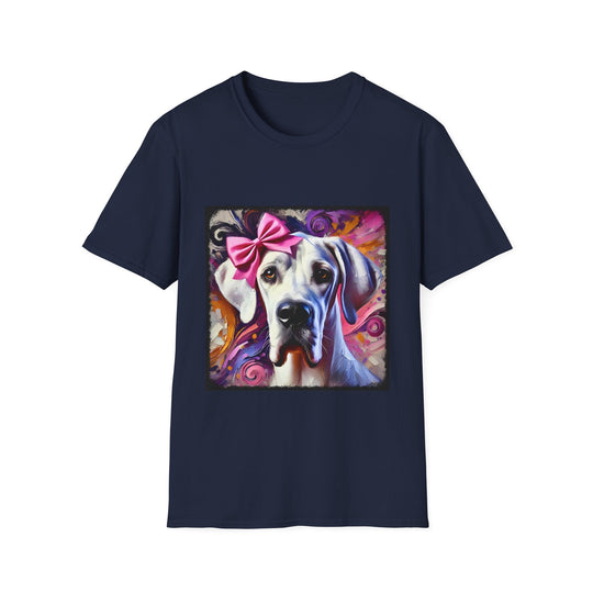 Great Dane Stunning Classic design dog lover unisex t-shirt in navy