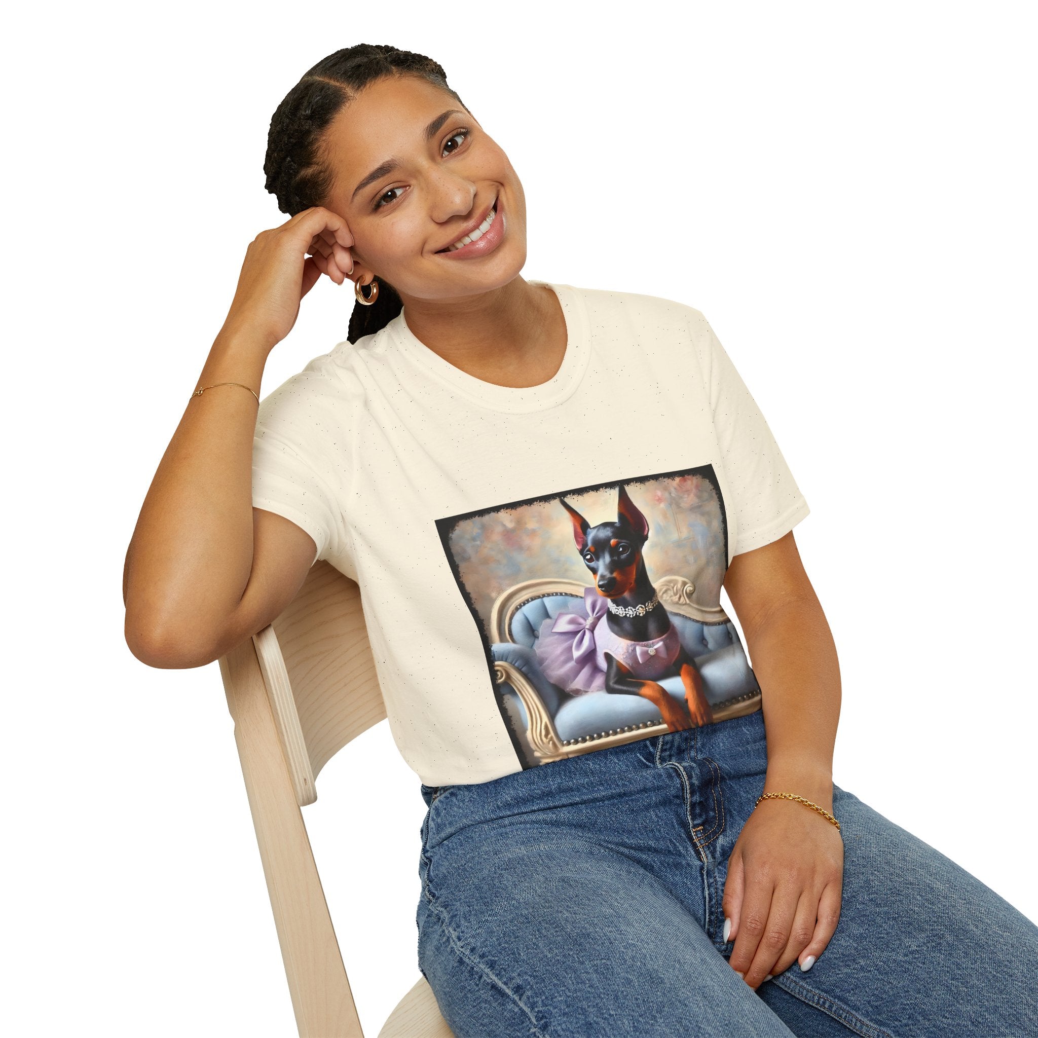 Doberman Pinscher Purple Princess Classic | Unisex Dog T-Shirt