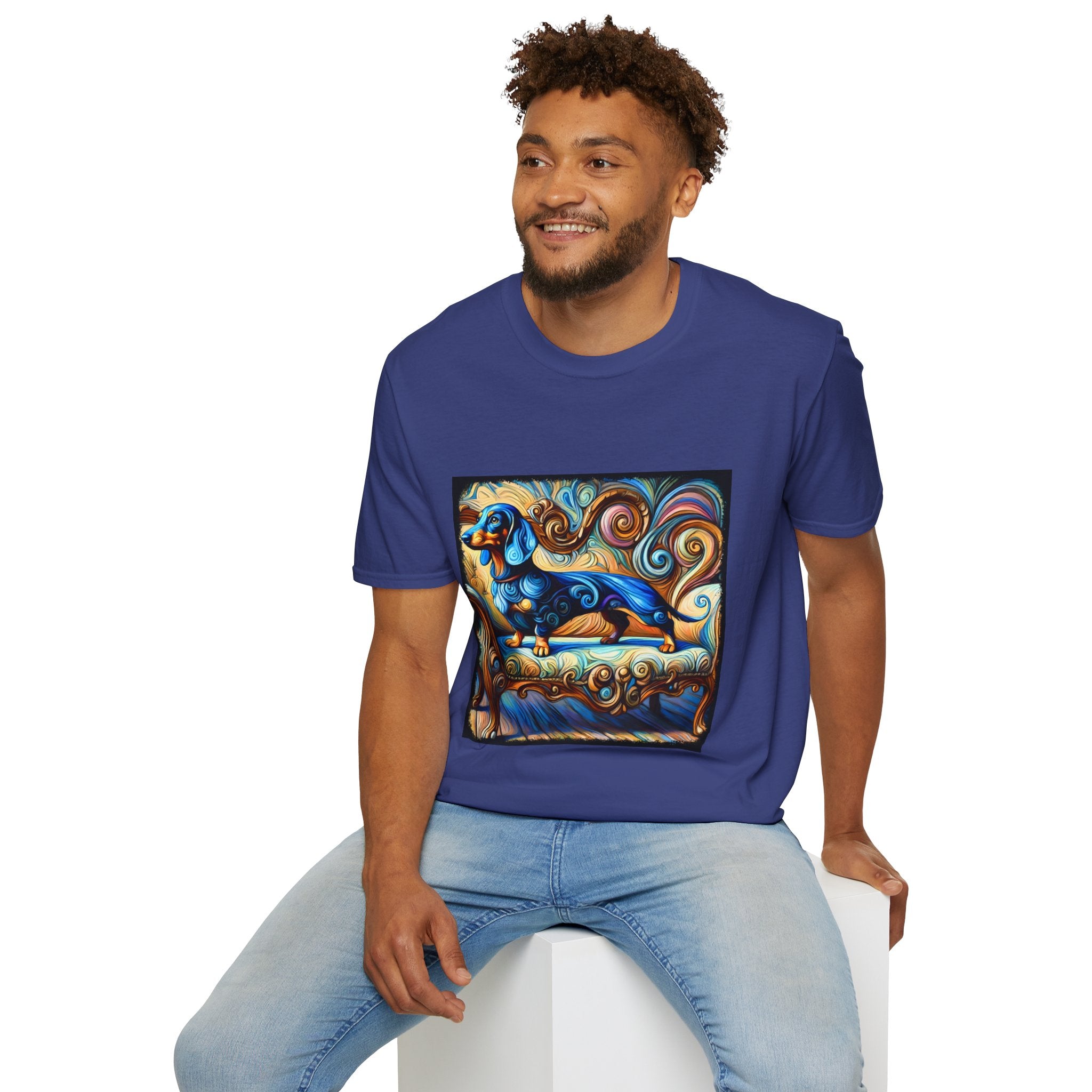 Dachshund Blue Dream Swirl | Unisex Dog T-Shirt