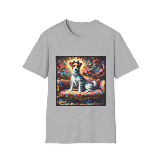 Jack Russell Terrier Diamond Princess Classic design dog lover unisex t-shirt in sport grey