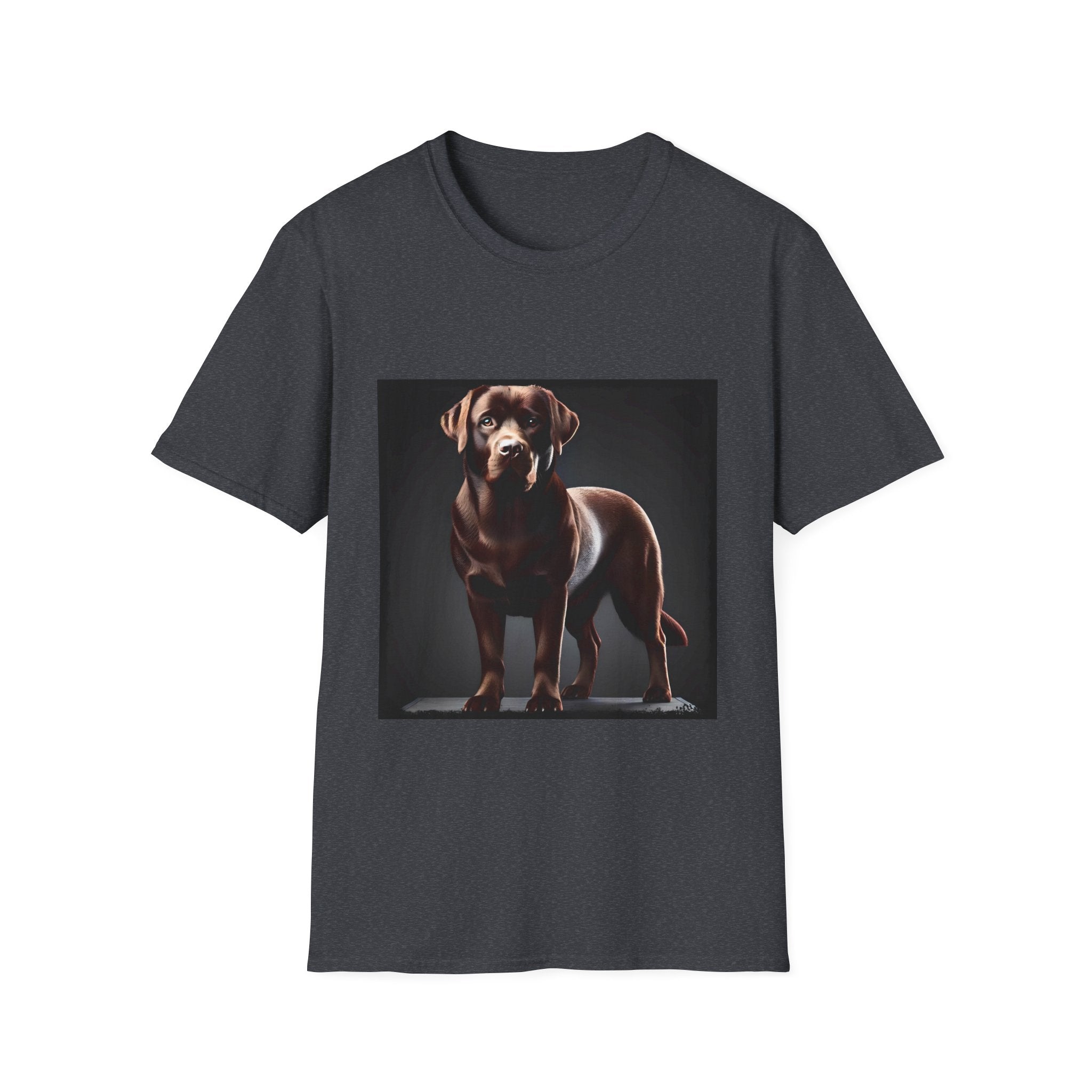 Labrador Retriever On Display design dog lover unisex t-shirt in dark heather grey