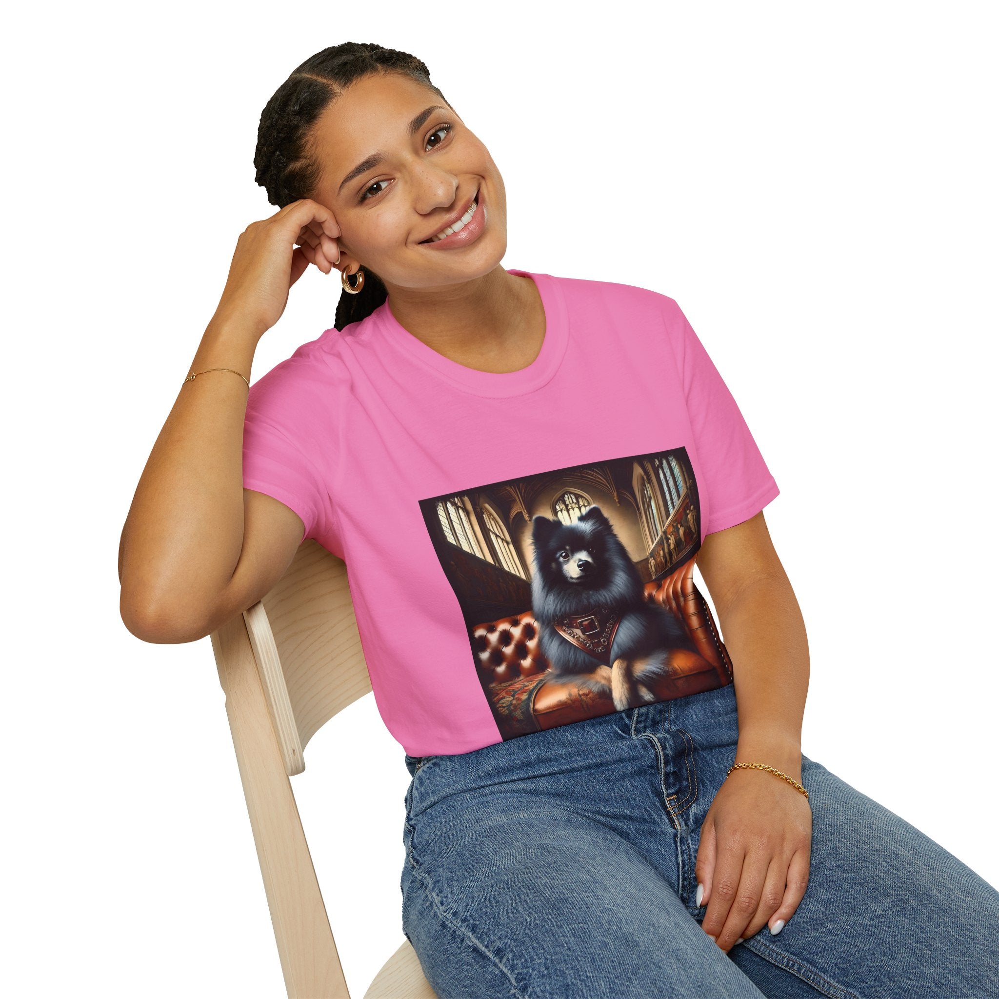 Pomeranian Poised Prince | Unisex Dog T-Shirt