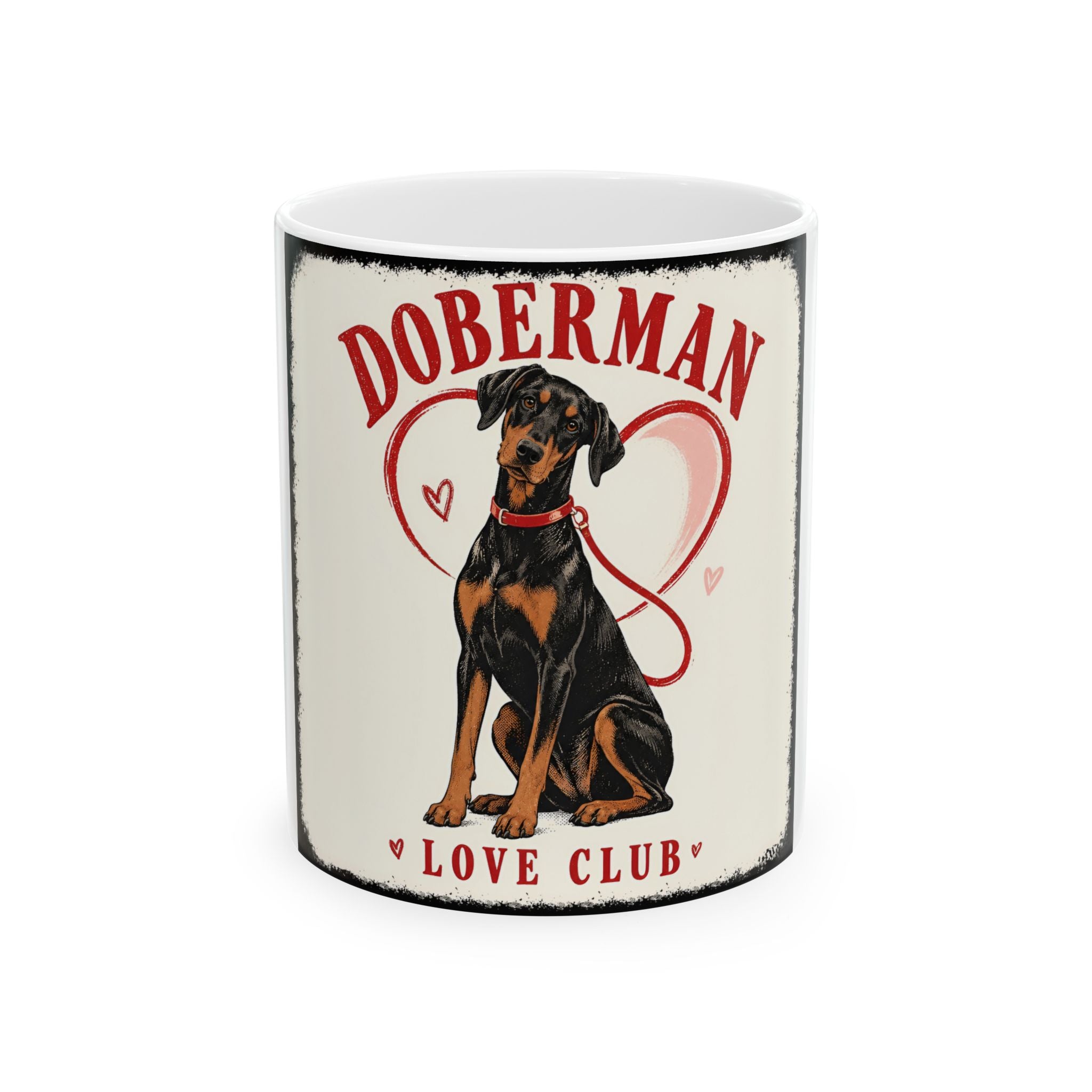 Doberman Pinscher Ceramic Mug | Love Club Dog Lover Gift