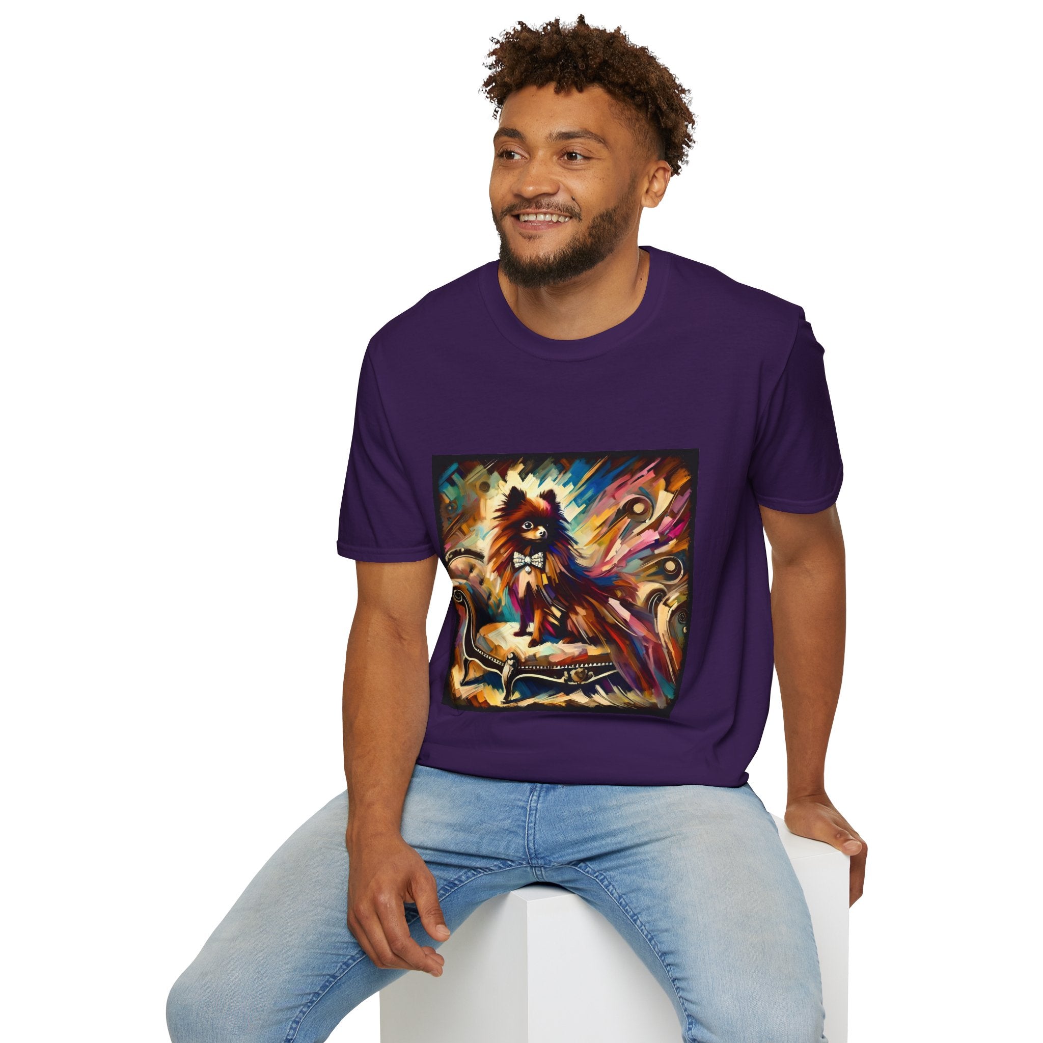 Pomeranian Bold Swirl | Unisex Dog T-Shirt