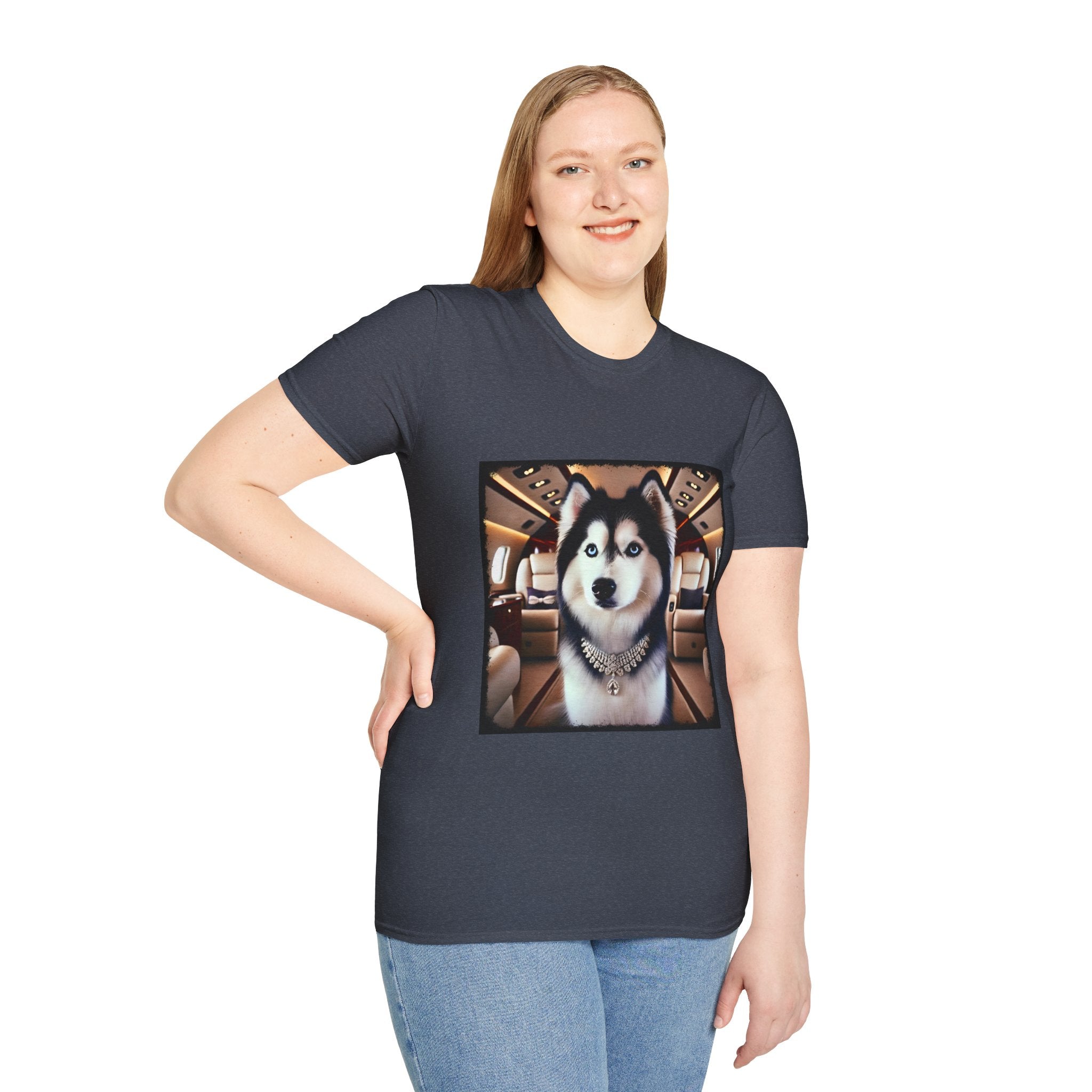 Siberian Husky Frequent Flier | Unisex Dog T-Shirt