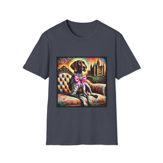 German Shorthaired Pointer Royal Dream Classic design dog lover unisex t-shirt in heather navy