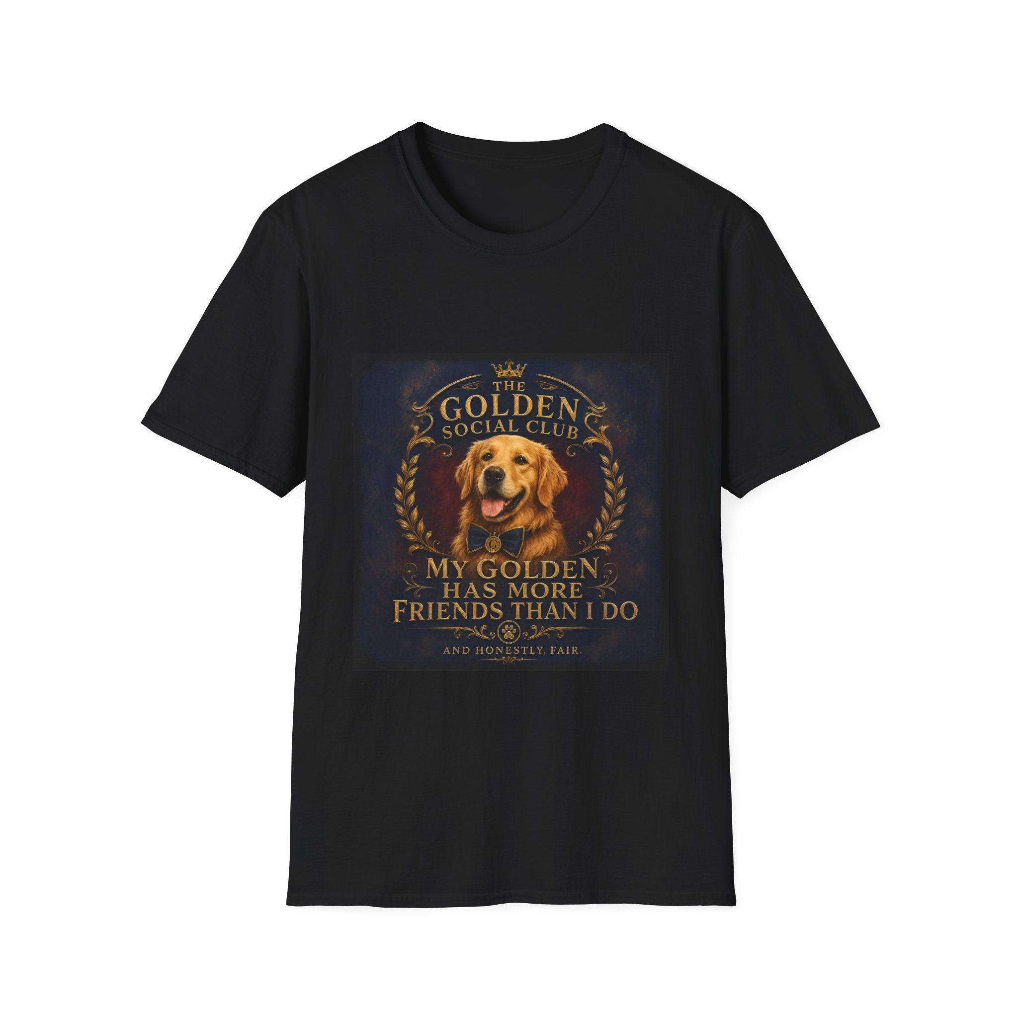 Golden Retriever Shirt | My Golden Has More Friends Than I Do Dog Lover Tee
