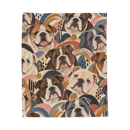 Bulldog Blanket | Mod Squad Dog Lover Gift