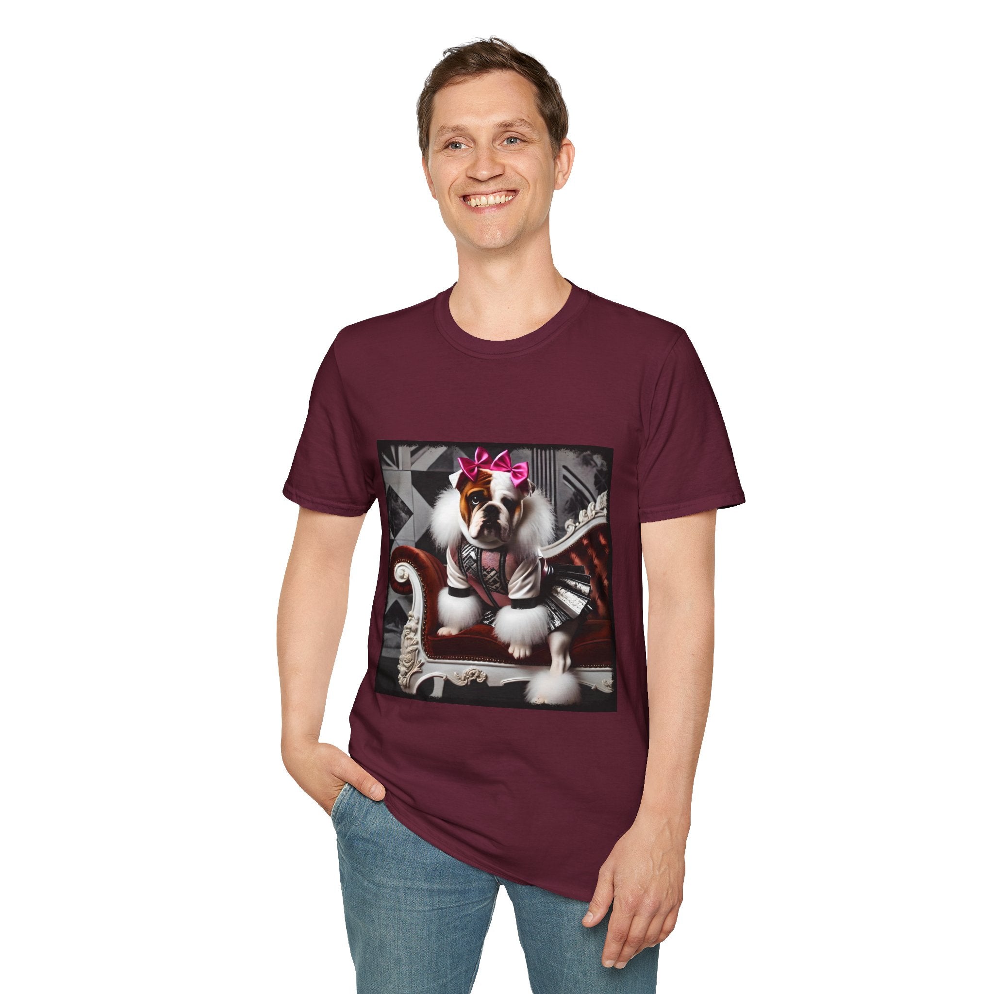 Bulldog Chic Rocker | Unisex Dog T-Shirt