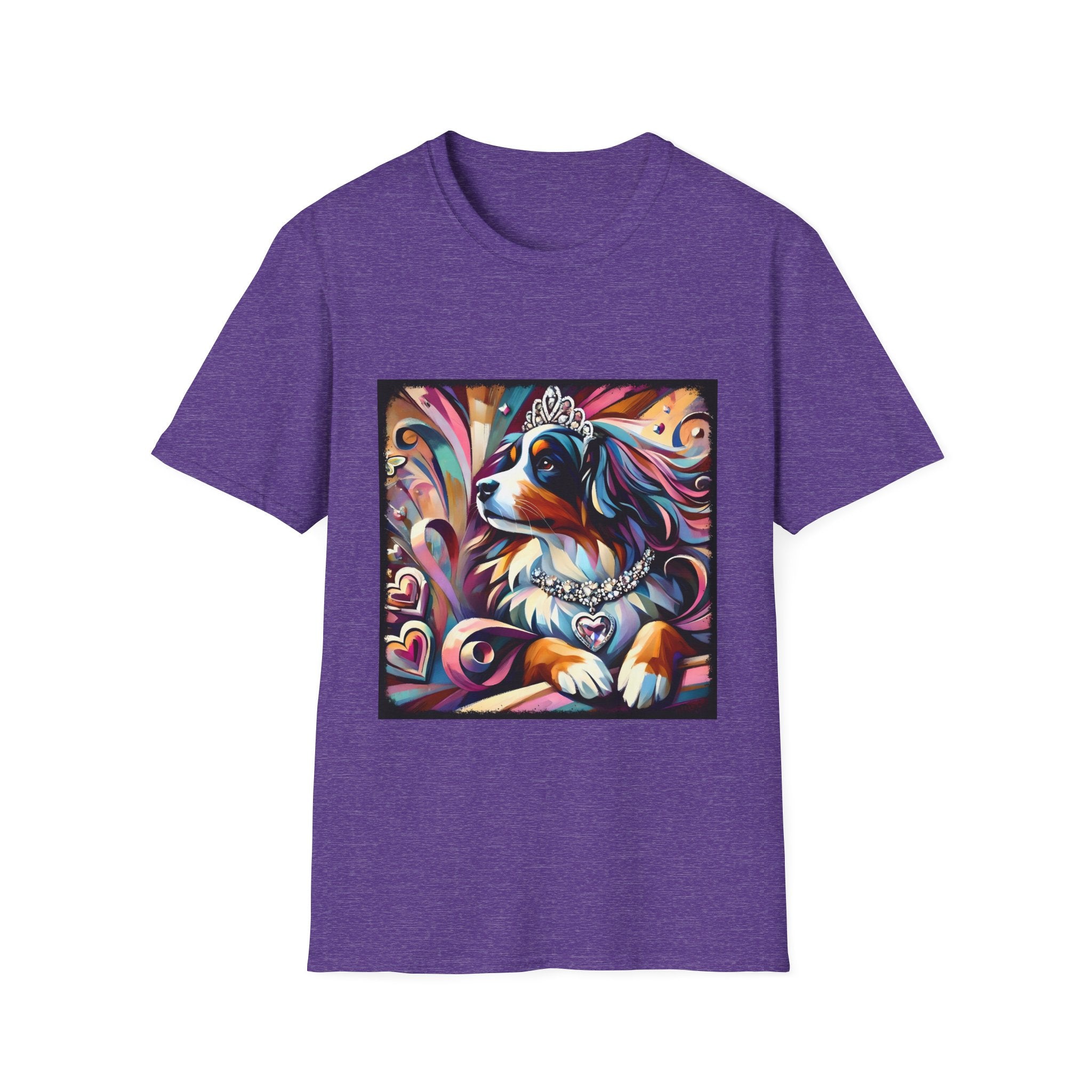Bernese Mountain Dog Diamond Heart Swirl | Unisex Dog T-Shirt