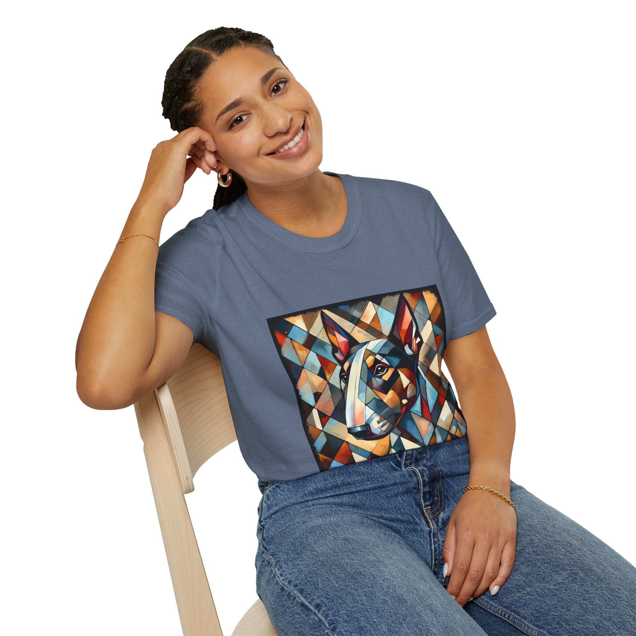 Bull Terrier Warm Geometric | Unisex Dog T-Shirt