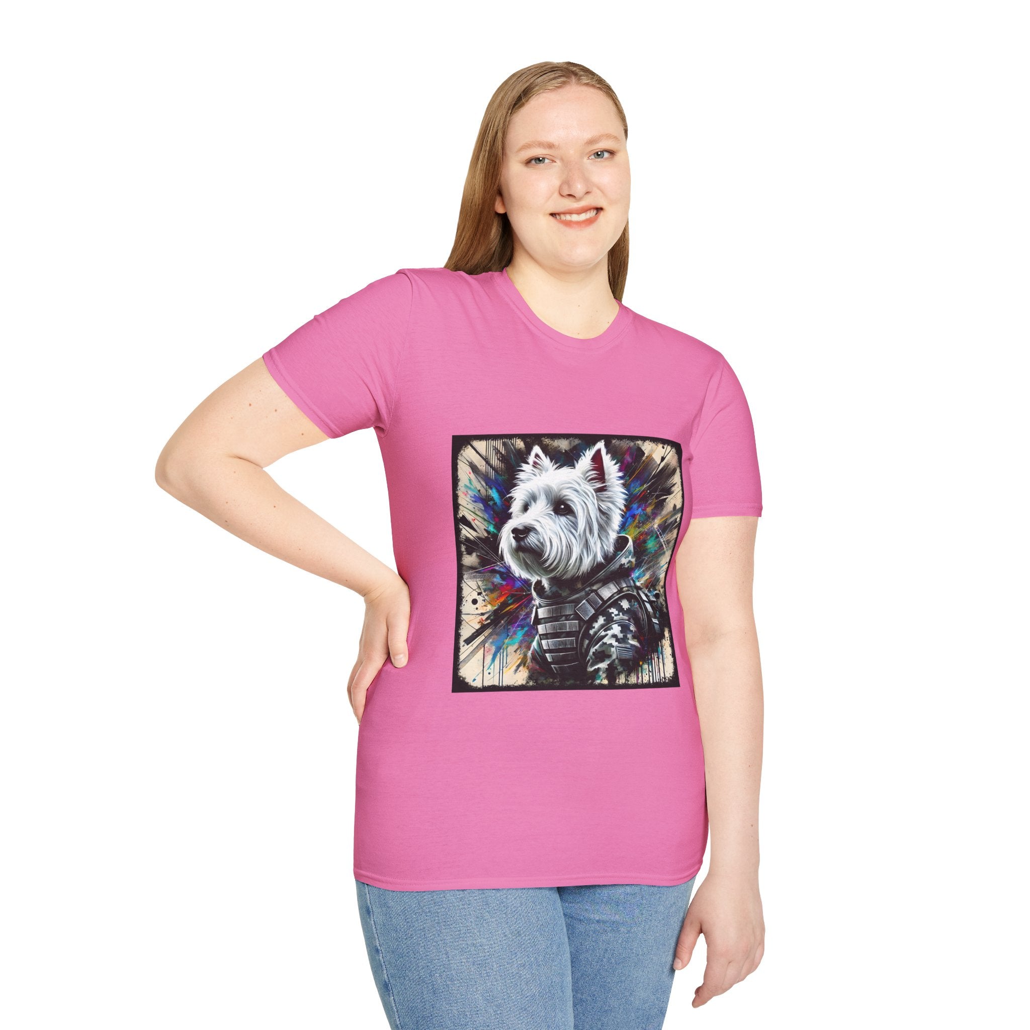 West Highland White Terrier Bold Camo Classic | Unisex Dog T-Shirt
