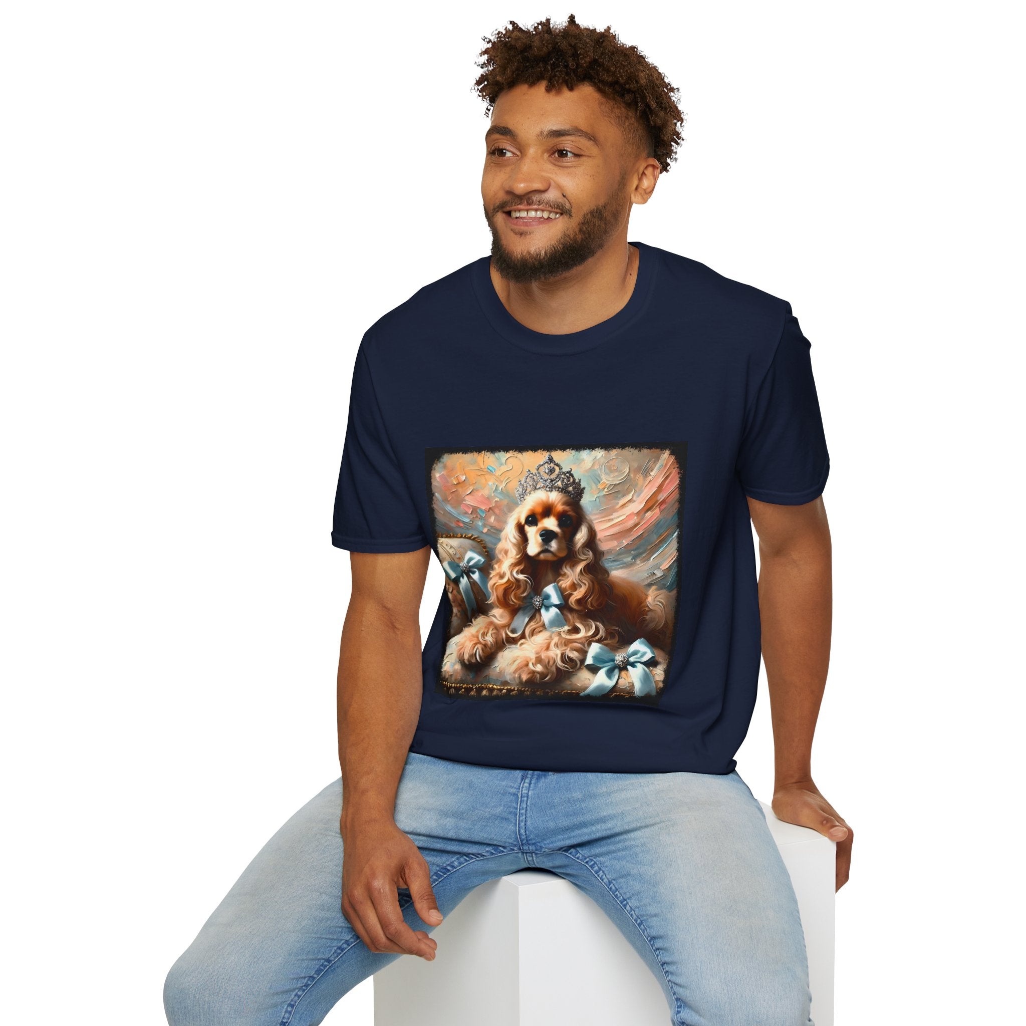 Cocker Spaniel Diamond Tiara Classic | Unisex Dog T-Shirt
