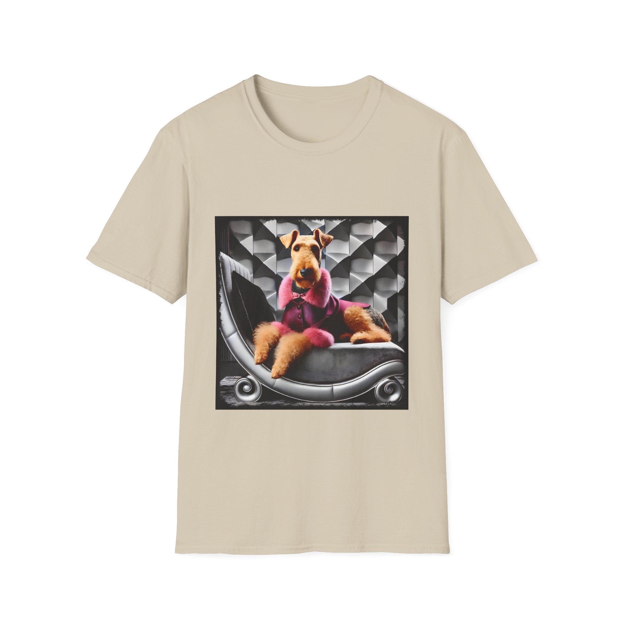 Airedale Terrier Shirt | Pink Star Dog Lover Tee