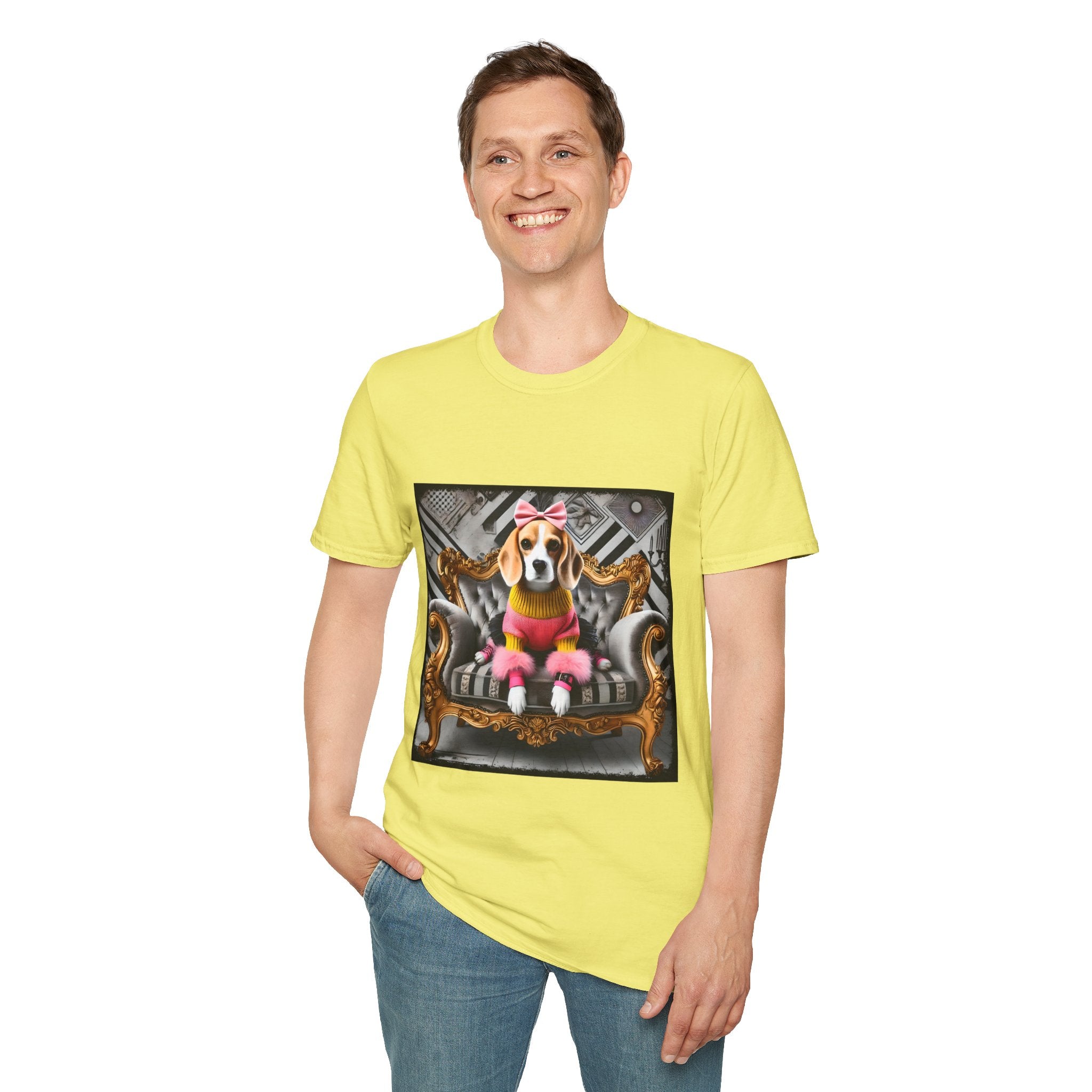 Beagle Pink Diva | Unisex Dog T-Shirt