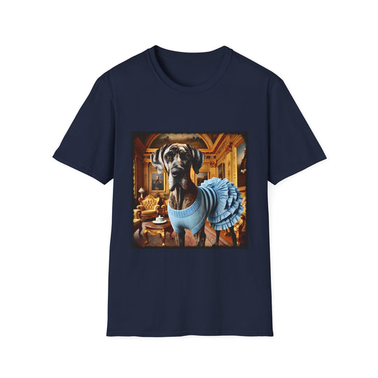 Great Dane Brindle Billionaire design dog lover unisex t-shirt in navy