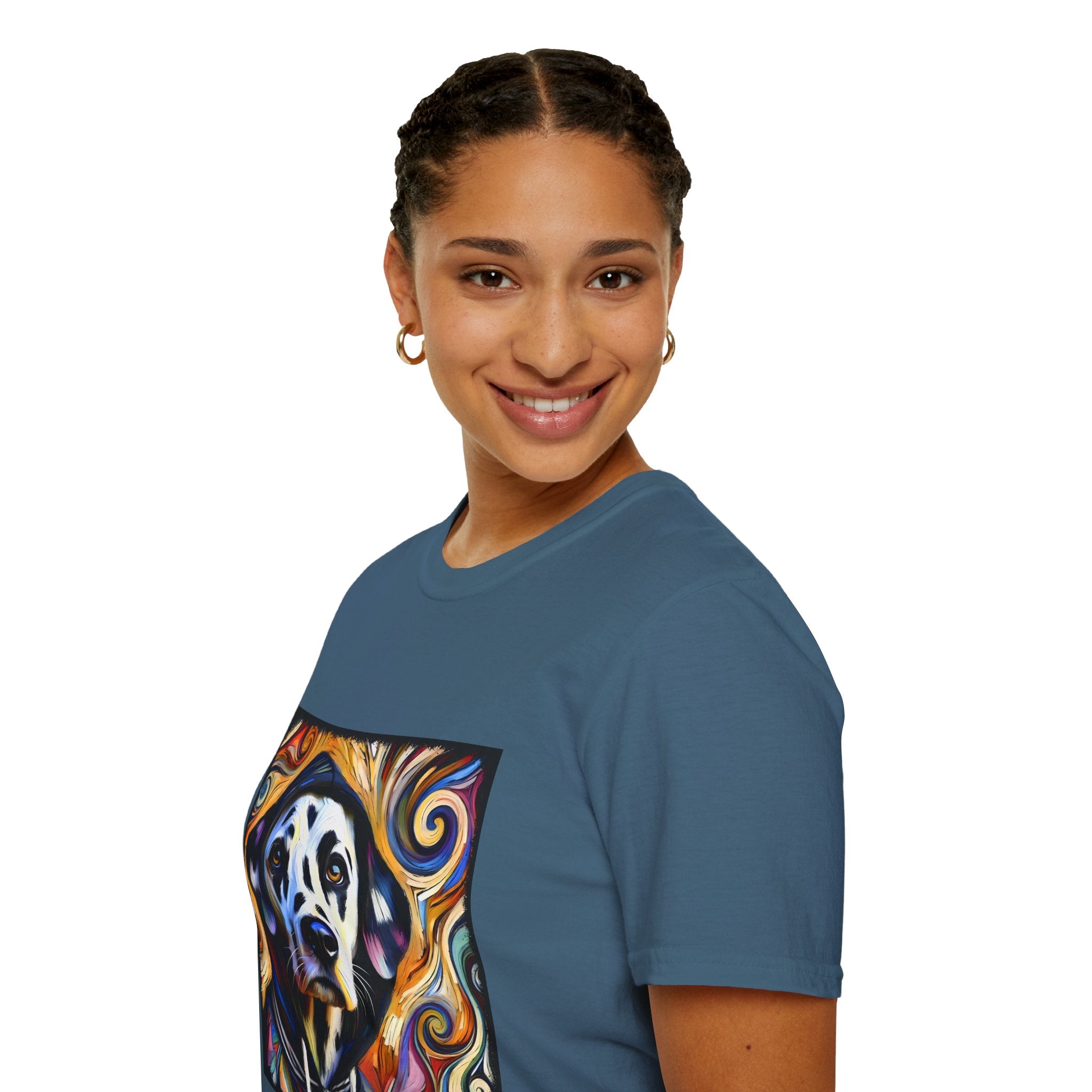 Dalmatian Relaxed Swirl | Unisex Dog T-Shirt