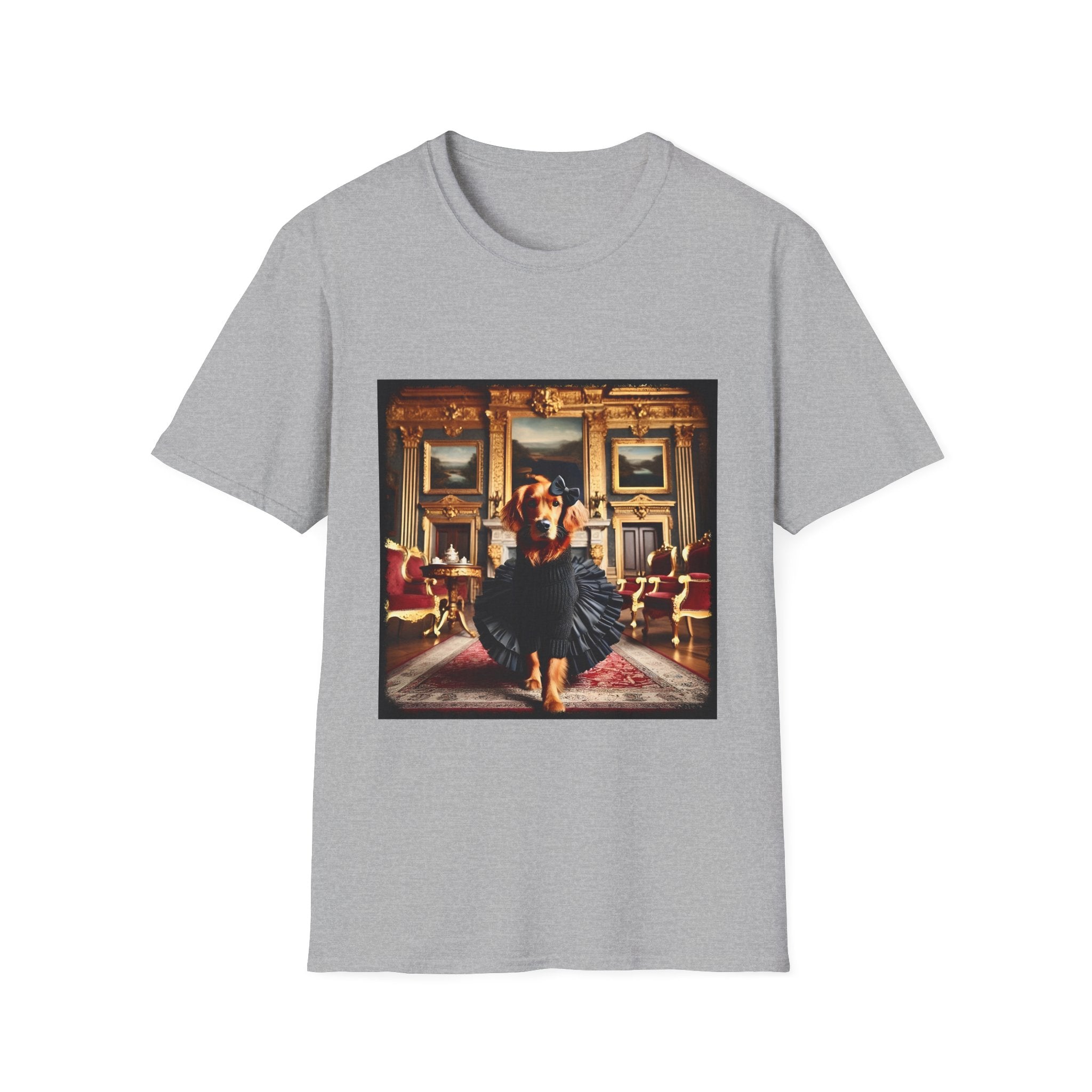Golden Retriever Golden Runway design dog lover unisex t-shirt in sport grey
