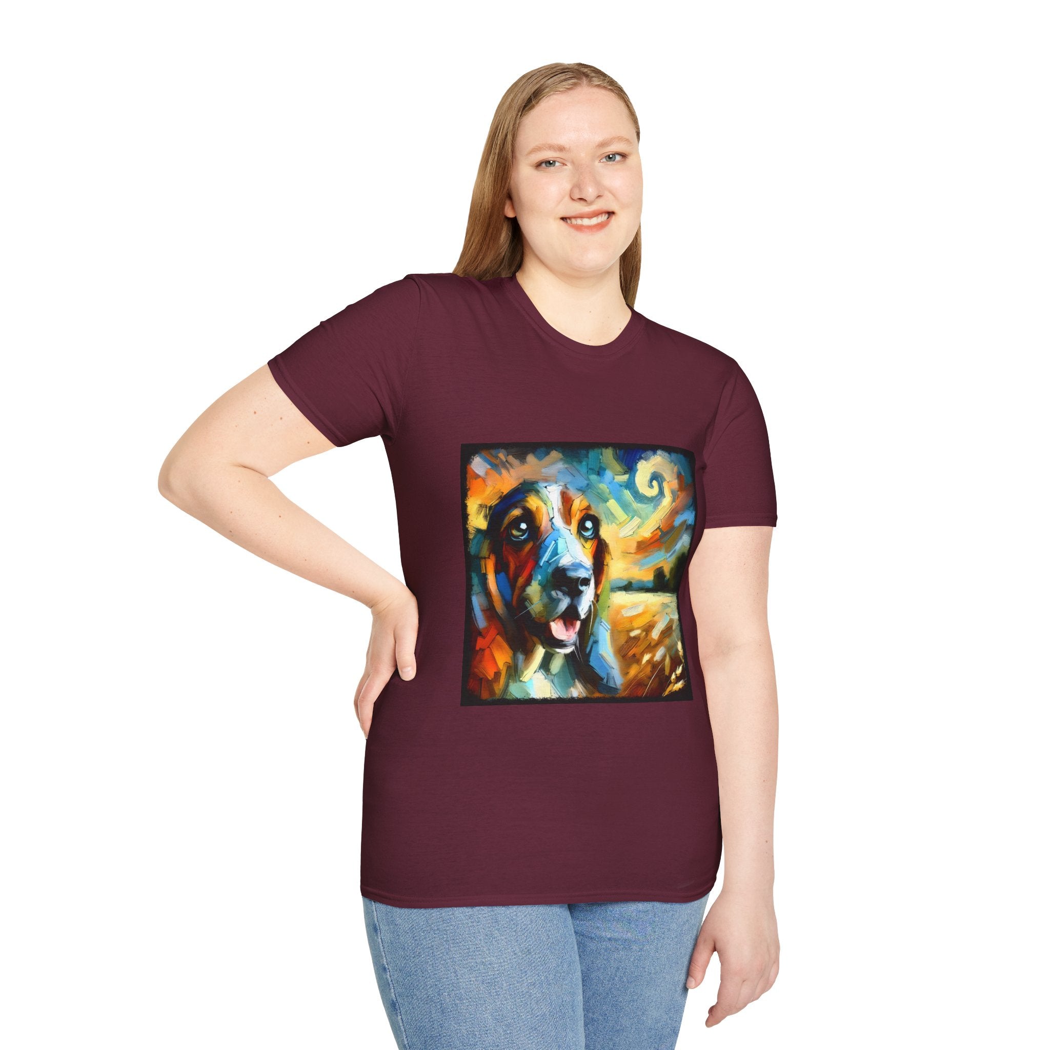 Basset Hound Sun Swirl | Unisex Dog T-Shirt