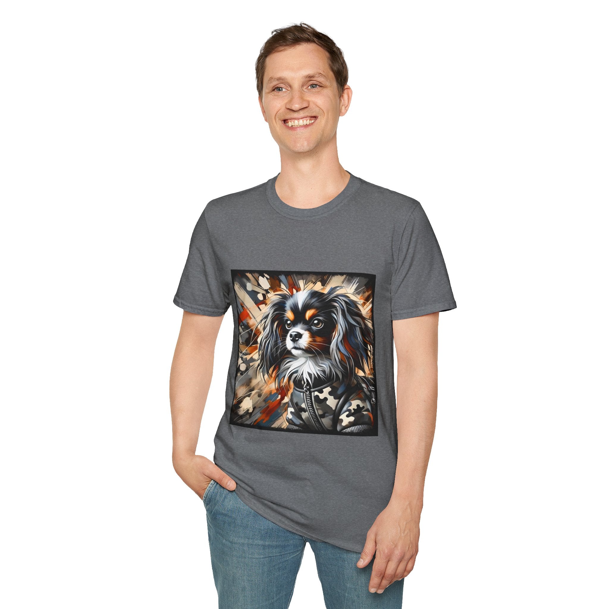 Cavalier King Charles Spaniel Bold Camo Classic | Unisex Dog T-Shirt