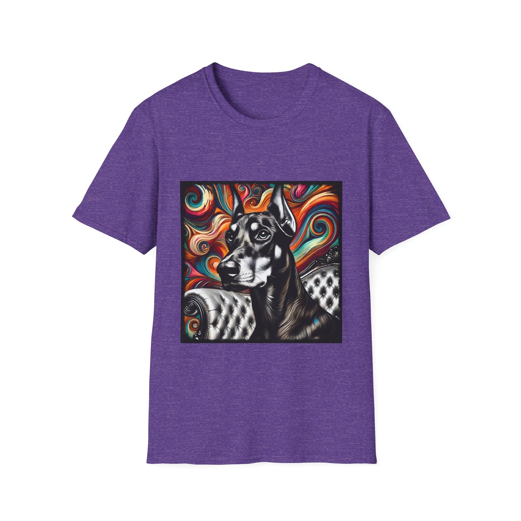Doberman Pinscher B&W Bold | Unisex Dog T-Shirt