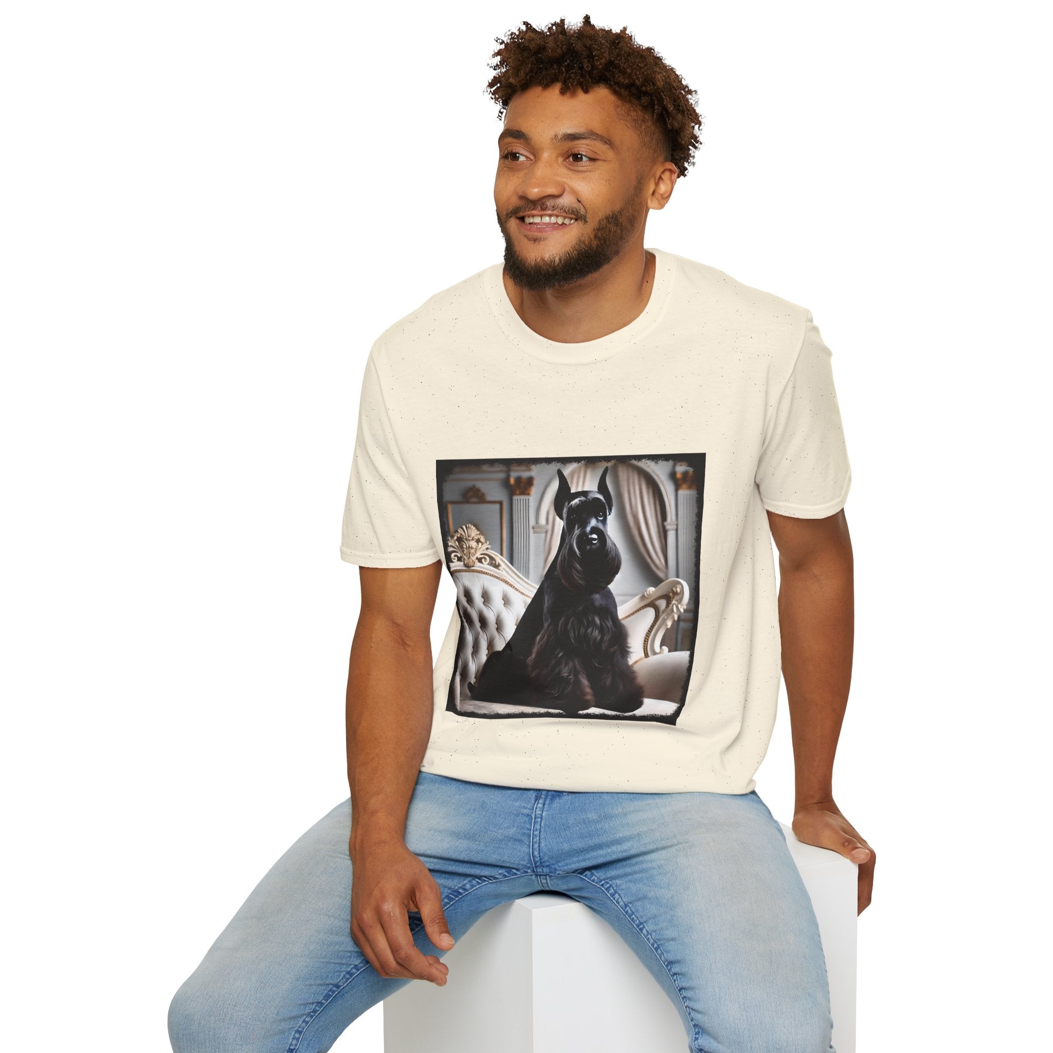 Schnauzer Posh Pose | Unisex Dog T-Shirt