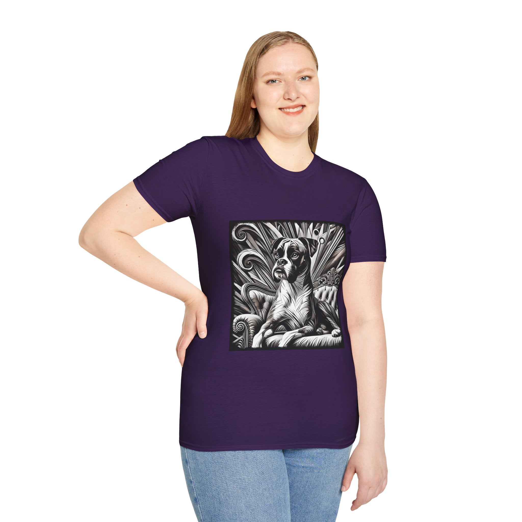 Boxer B&W Bold | Unisex Dog T-Shirt