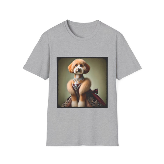 Aussiedoodle Diamond Drip design dog lover unisex t-shirt in sport grey