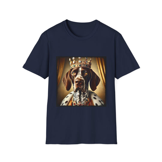 German Shorthaired Pointer Royal Icon design dog lover unisex t-shirt in navy