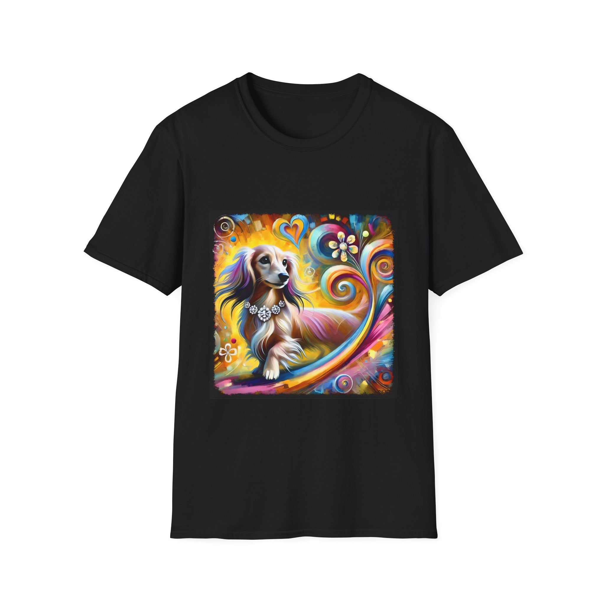 Dachshund Bold Diamond Swirl | Unisex Dog T-Shirt