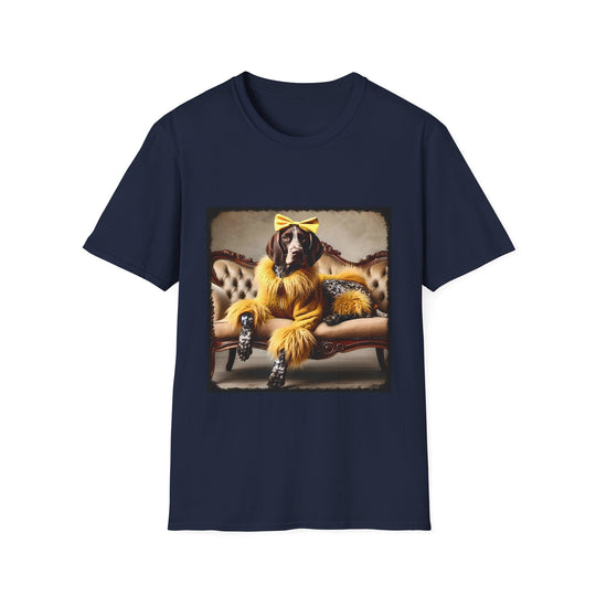 German Shorthaired Pointer Sunshine Sweetie design dog lover unisex t-shirt in navy