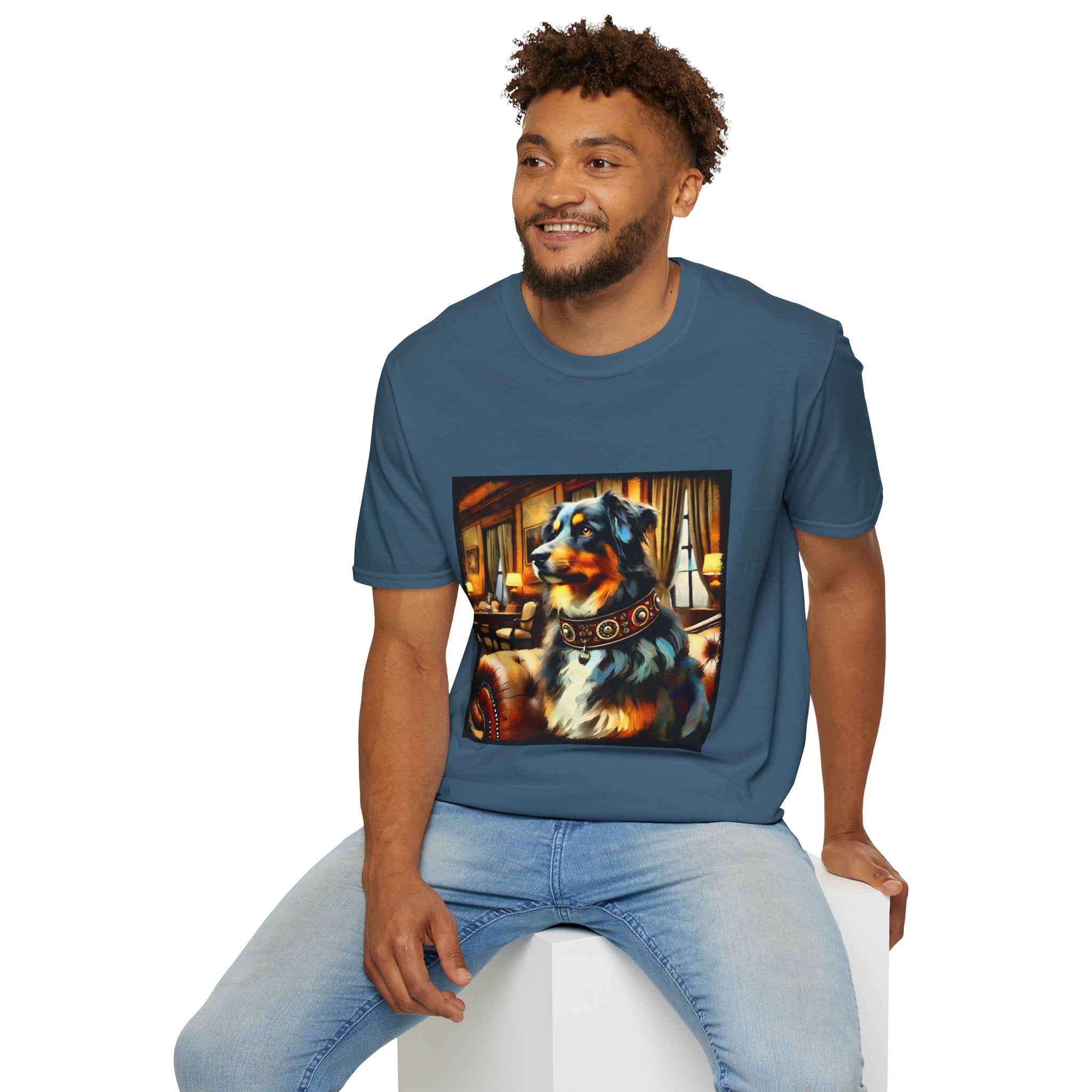 Australian Shepherd Bold Collar Classic | Unisex Dog T-Shirt