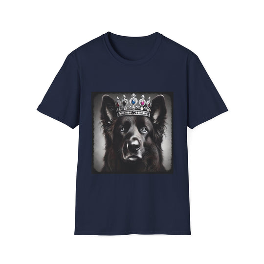 German Shepherd Queen Supreme design dog lover unisex t-shirt in navy
