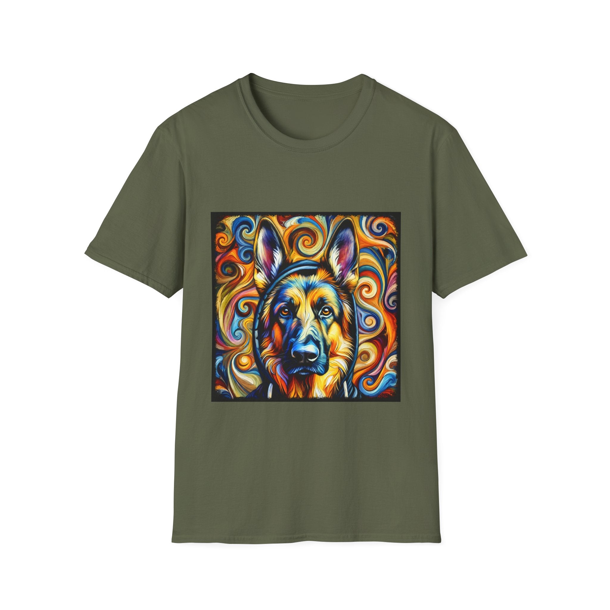 German Shepherd Shirt | Relaxed Swirl Dog Lover Tee