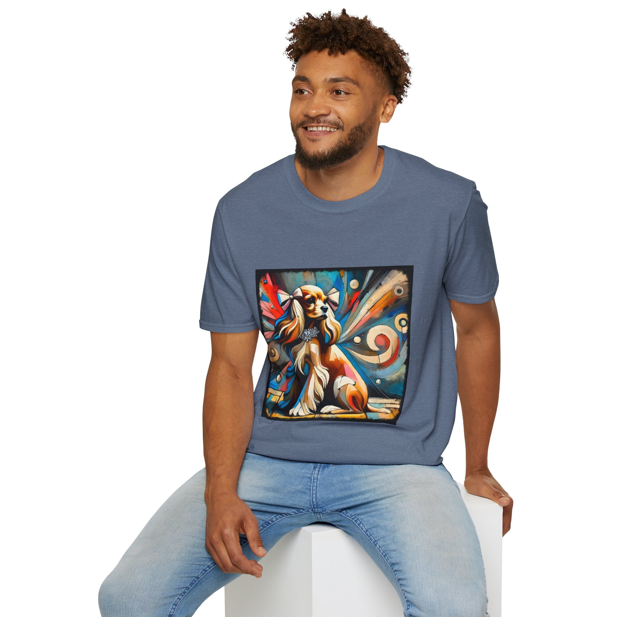 Cocker Spaniel Vivid Swirl | Unisex Dog T-Shirt