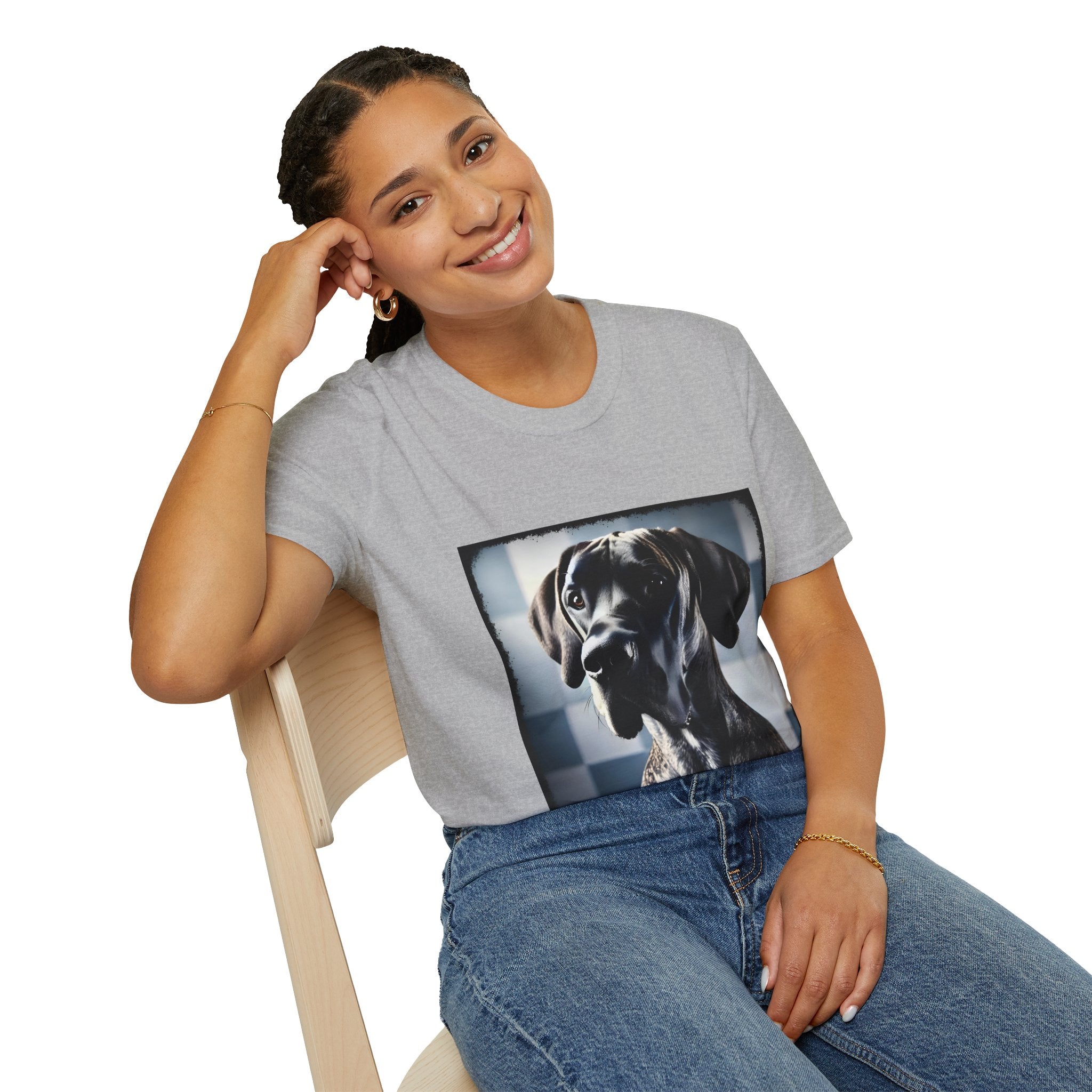 Great Dane Modern Muse | Unisex Dog T-Shirt