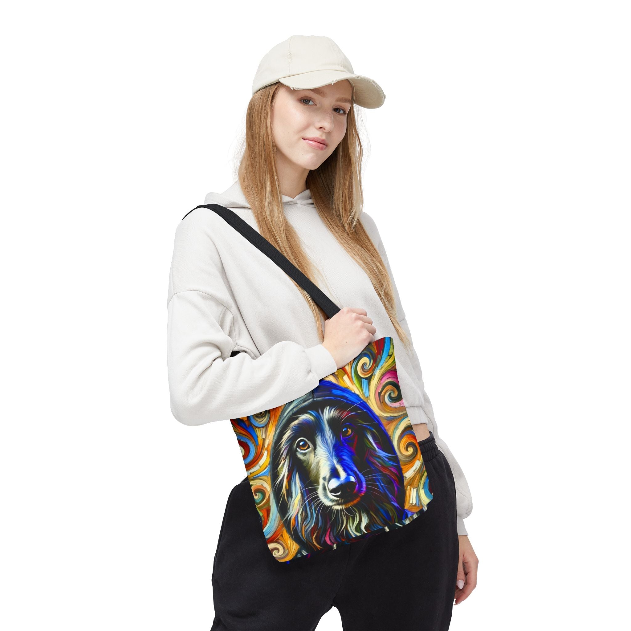 Afghan Hound Tote Bag | Hoodie Swirl Dog Lover Gift