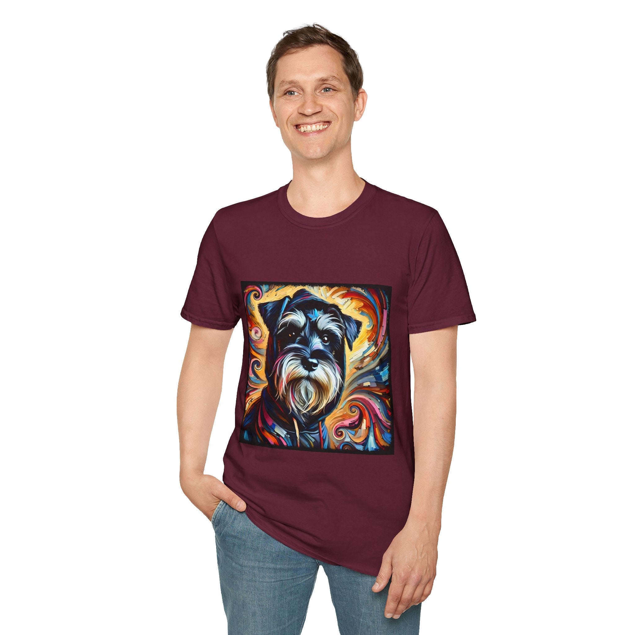 Schnauzer Hoodie Swirl | Unisex Dog T-Shirt