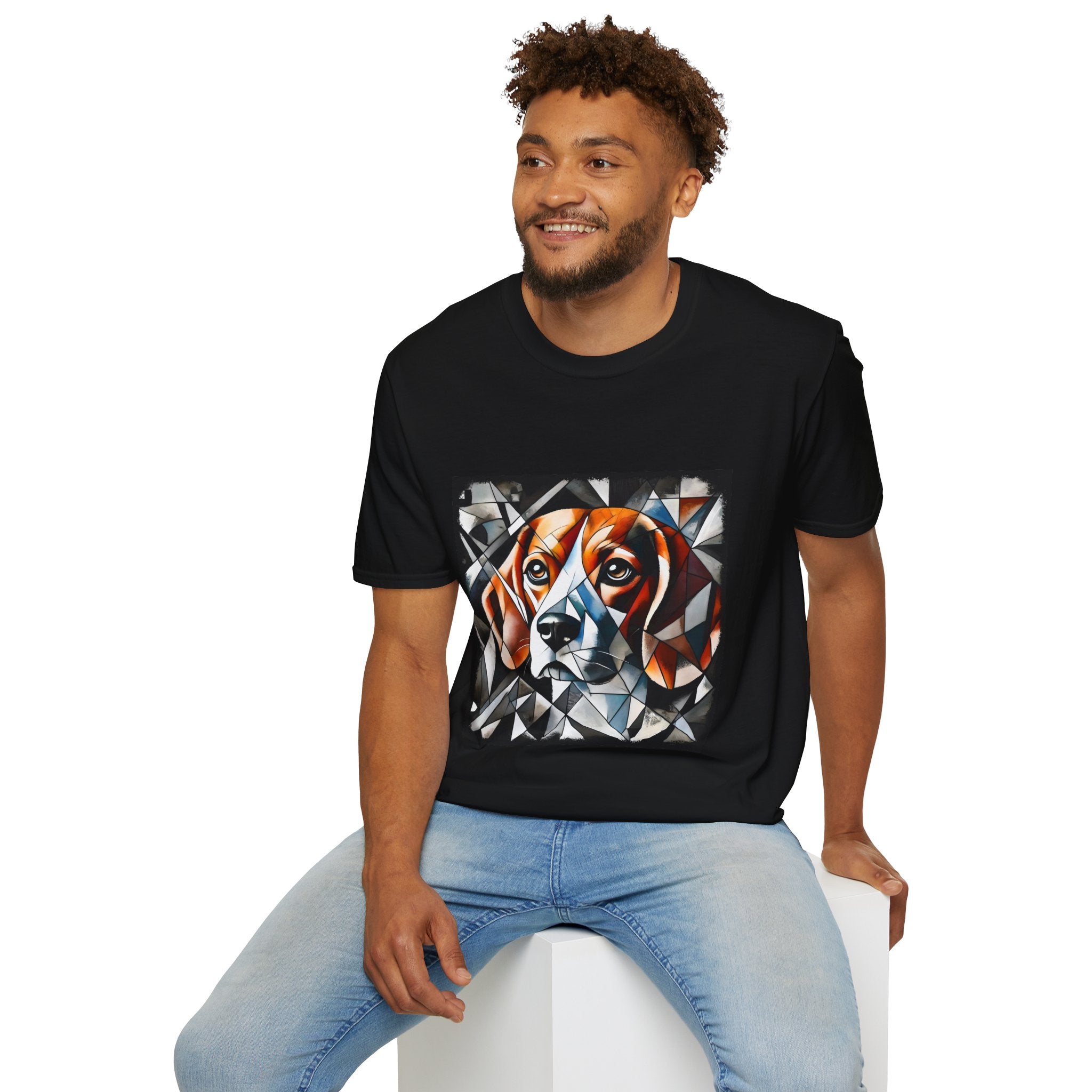 Beagle Bold Geometric | Unisex Dog T-Shirt