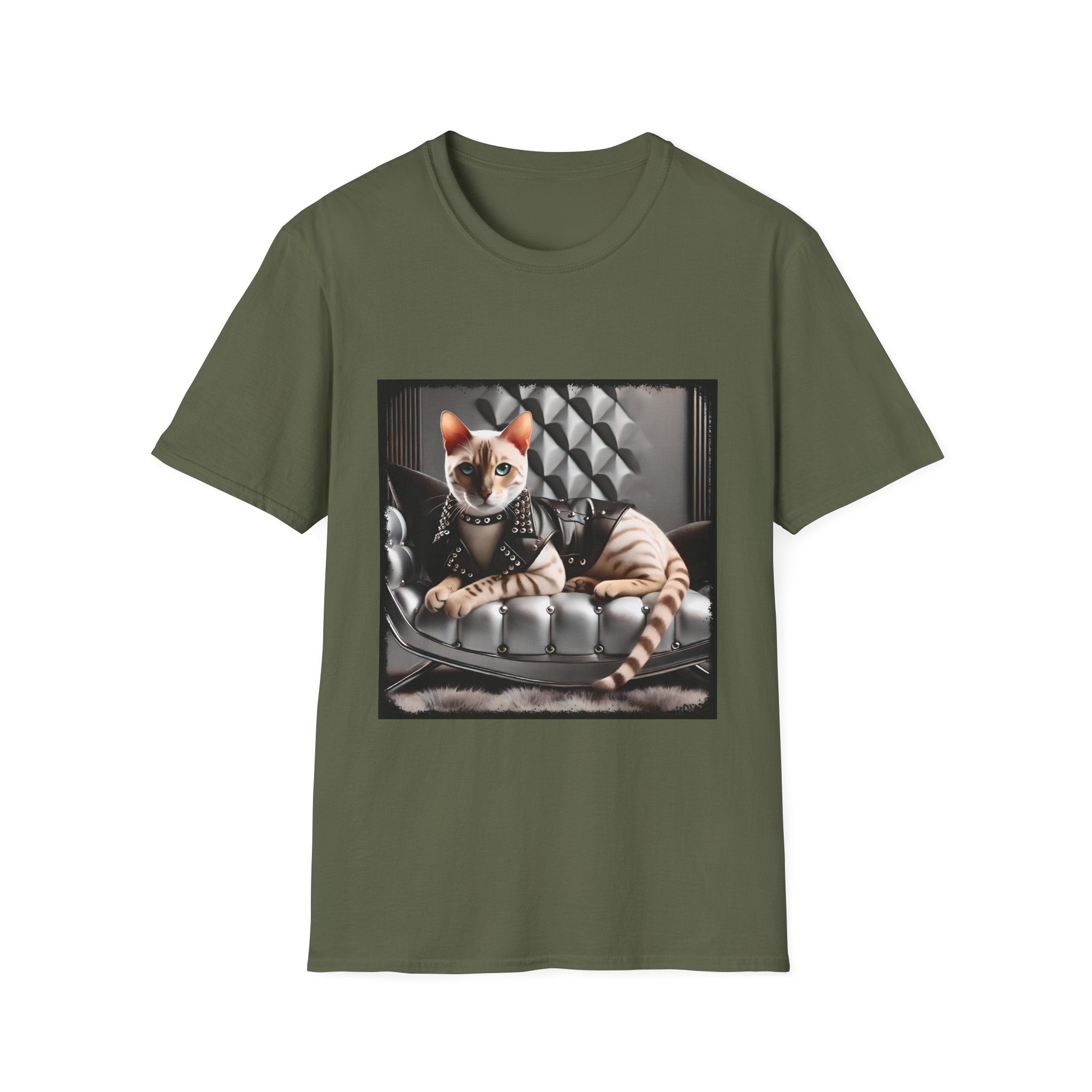 Bengal Cat Leather Lady | Unisex Cat T-Shirt