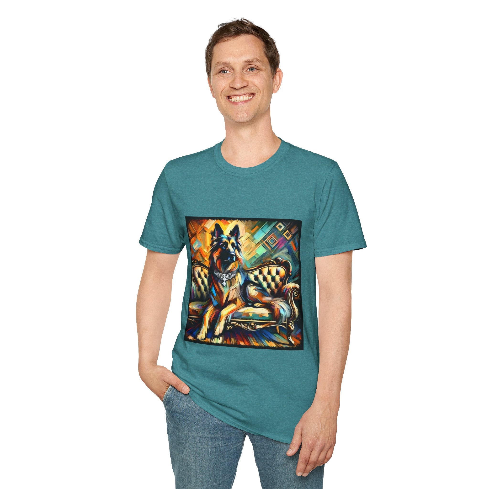 German Shepherd Diamond Multicolor Classic | Unisex Dog T-Shirt
