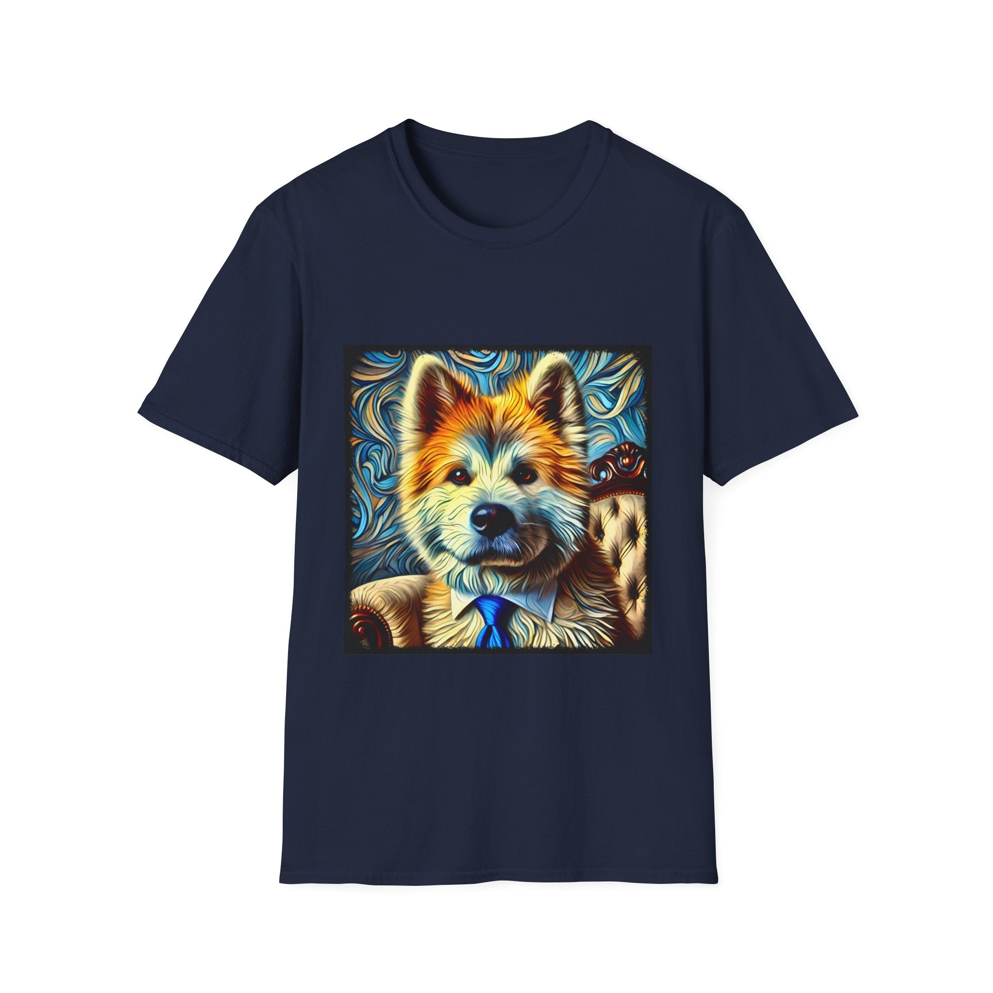 Akita Shirt | Bold Gentleman Swirl Dog Lover Tee