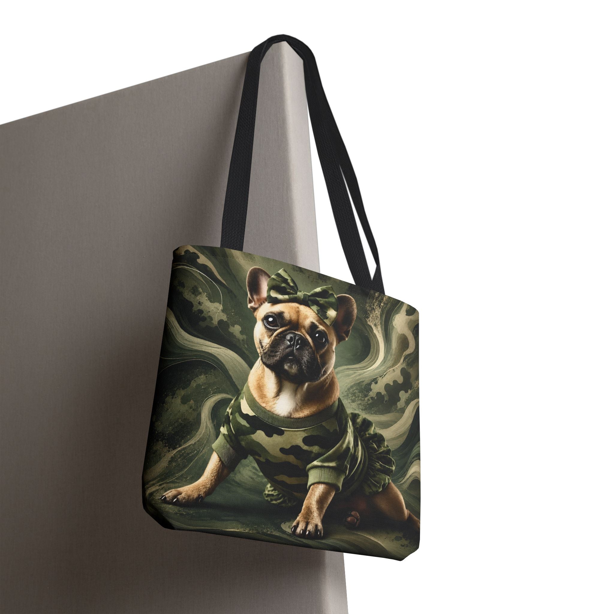 French Bulldog Tote Bag | French Camo Dog Lover Gift