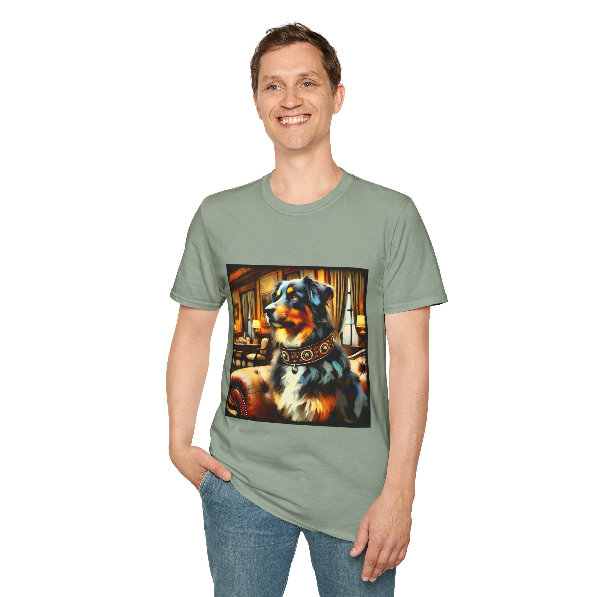 Australian Shepherd Bold Collar Classic | Unisex Dog T-Shirt