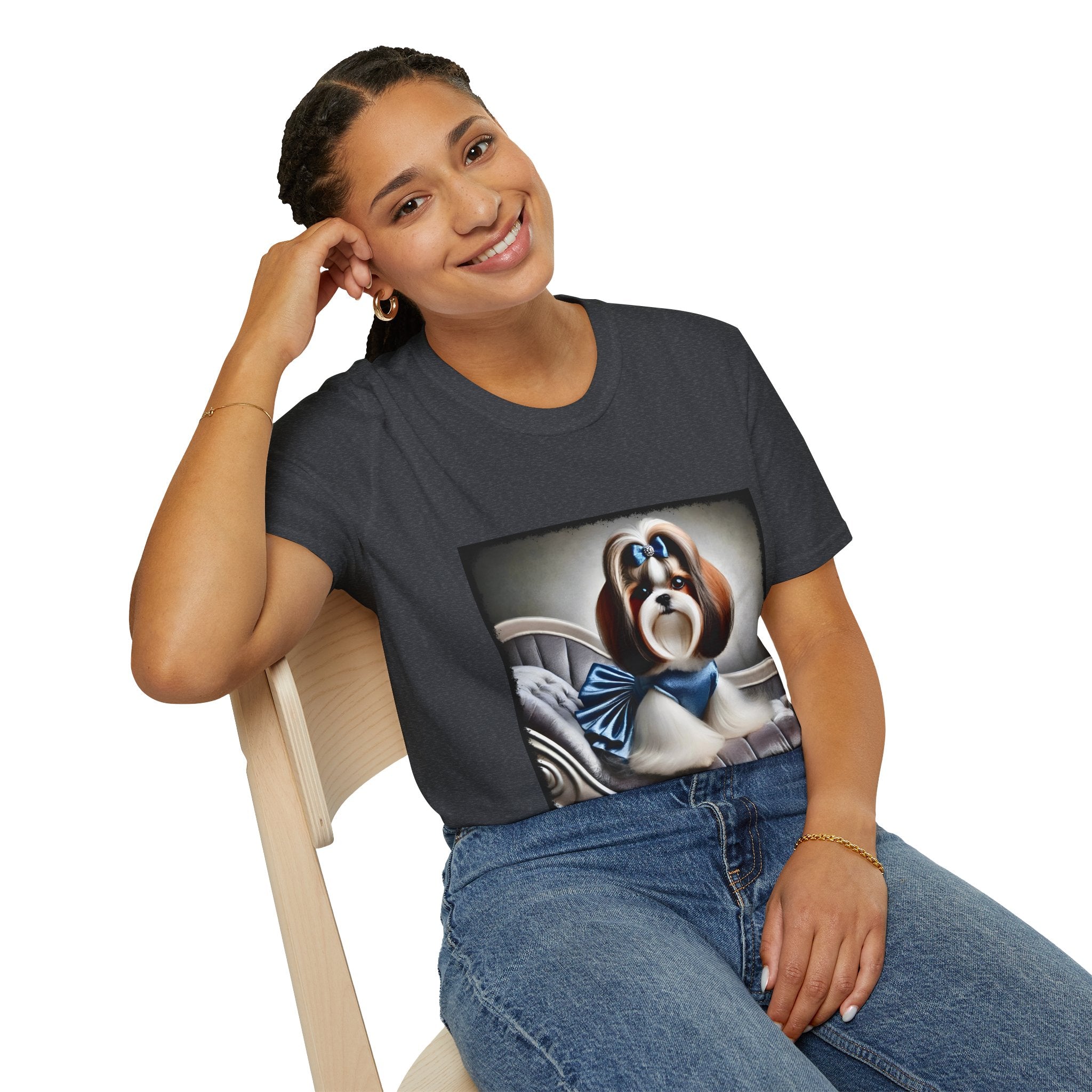Shih Tzu Blue Belle | Unisex Dog T-Shirt