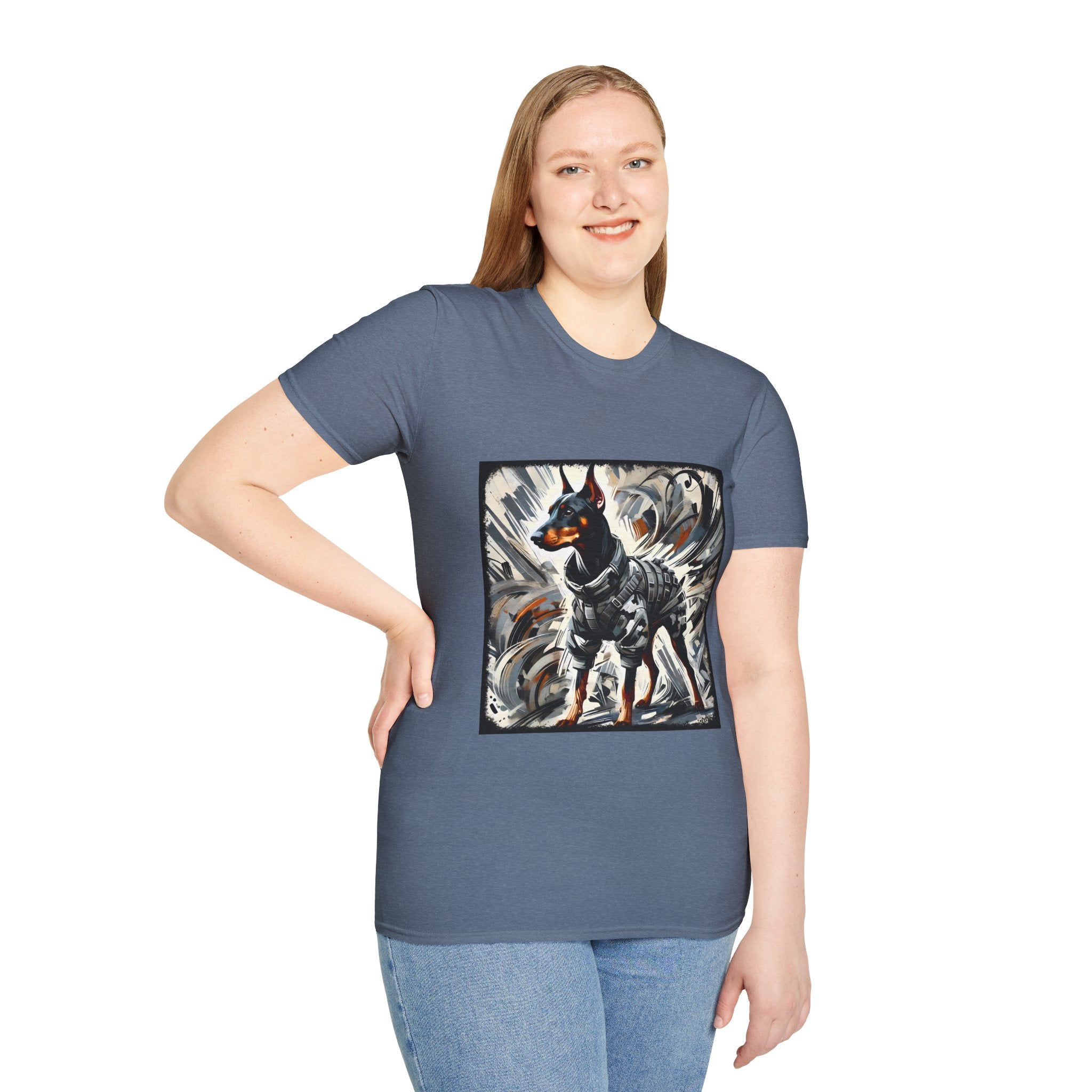 Doberman Pinscher Bold Armor Classic | Unisex Dog T-Shirt