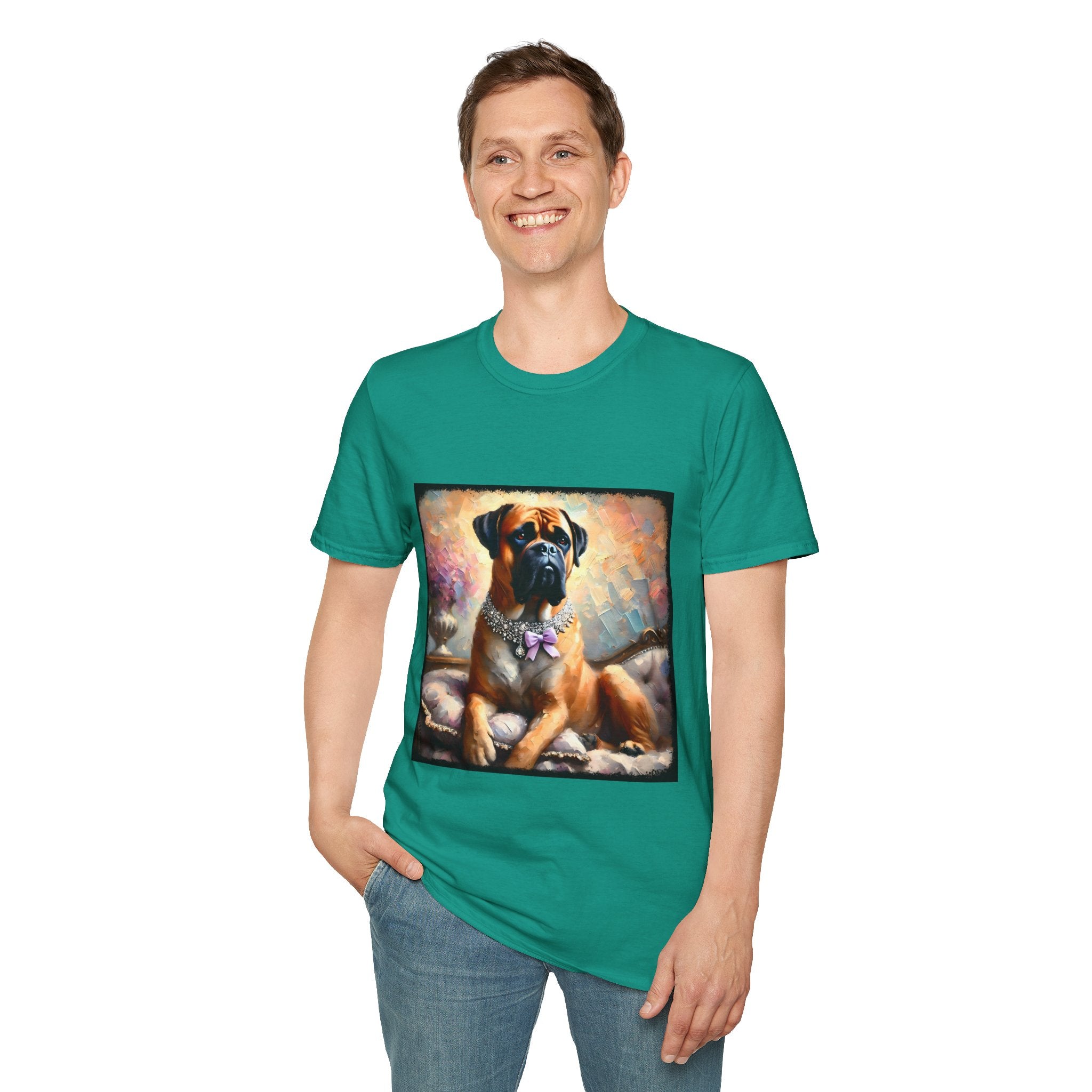 Bullmastiff Purple Bow Classic | Unisex Dog T-Shirt